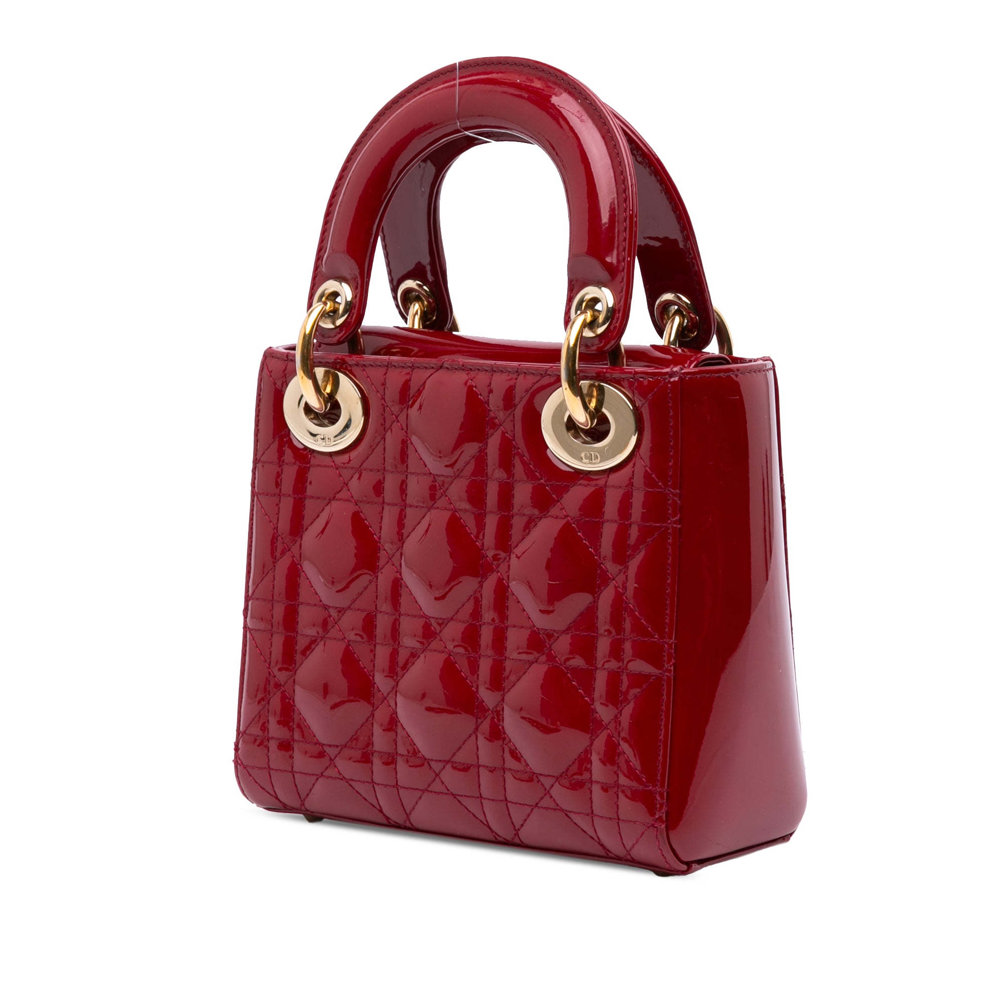 Dior Mini Patent Cannage Lady Dior - image 2