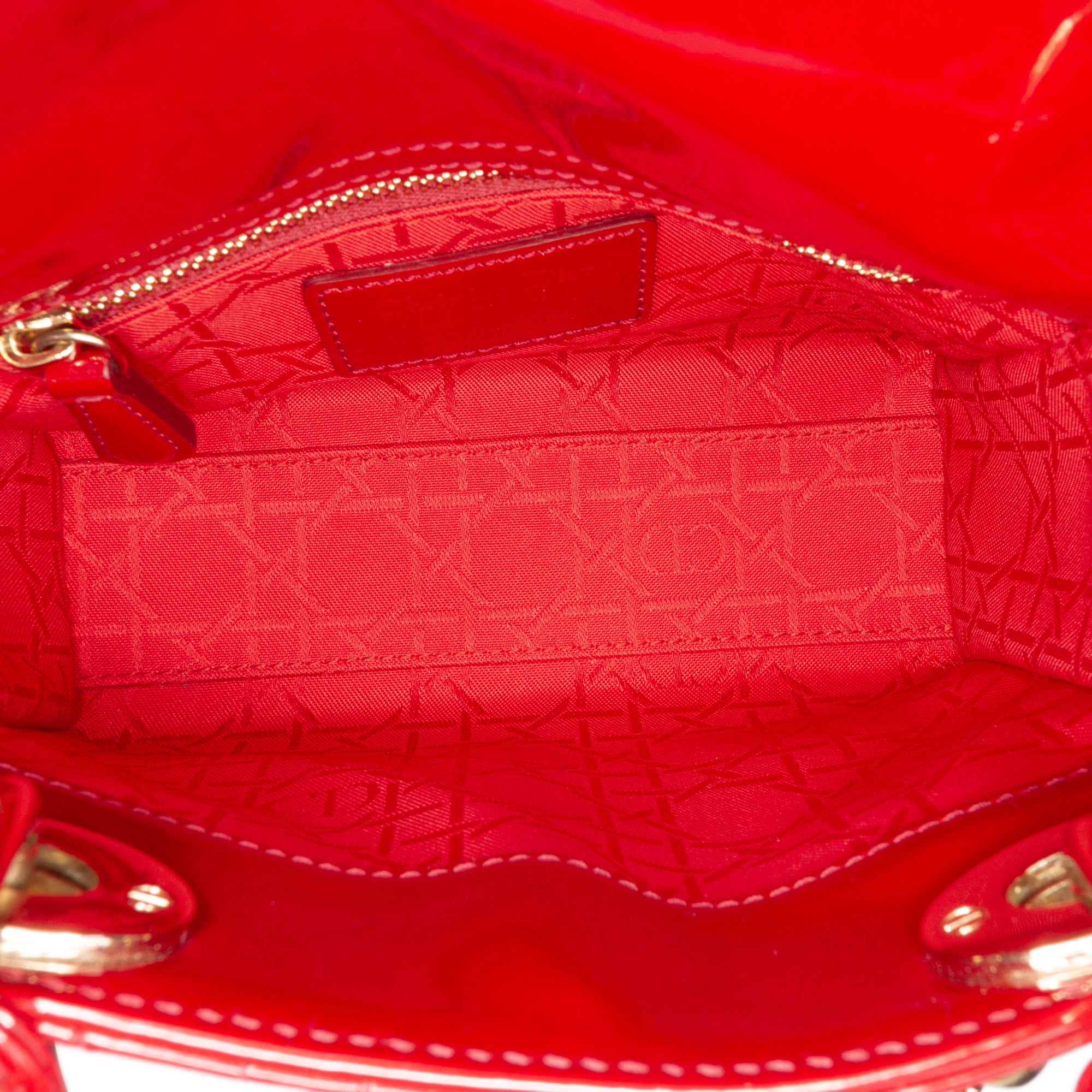 Dior Mini Patent Cannage Lady Dior - image 4