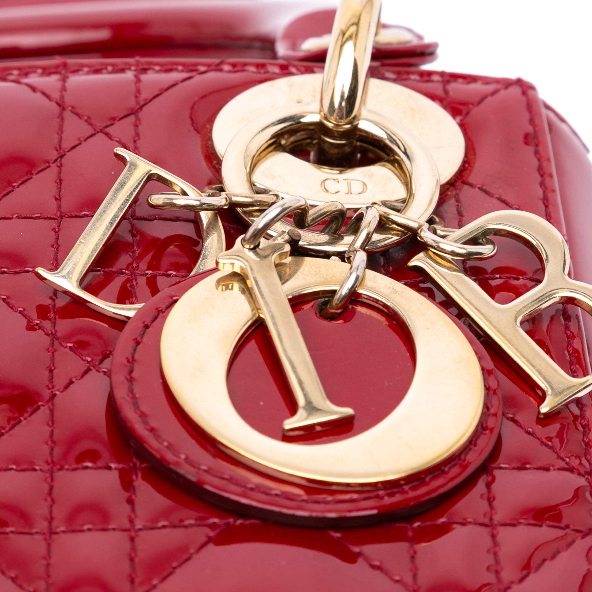 Dior Mini Patent Cannage Lady Dior - image 7
