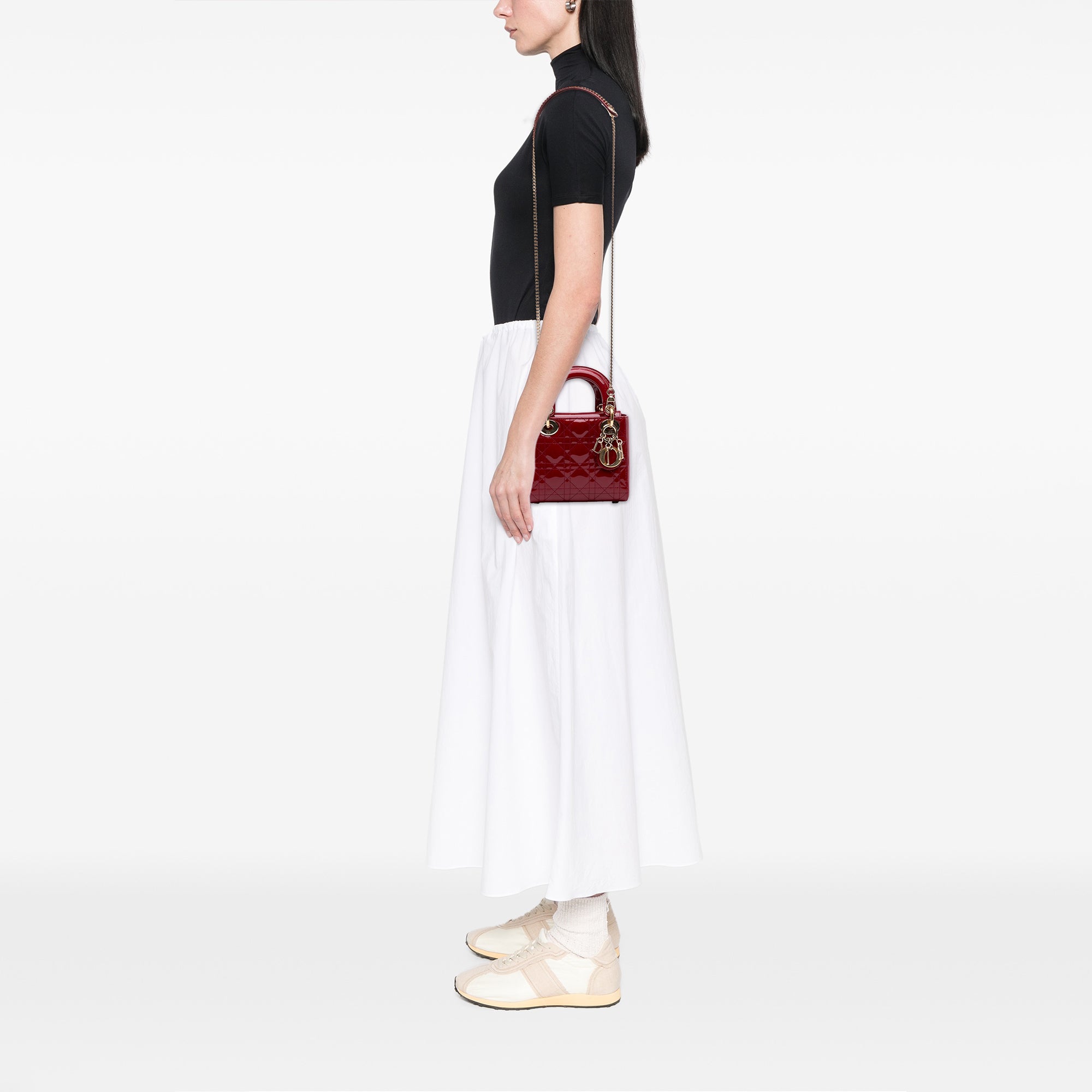 Dior Mini Patent Cannage Lady Dior - image 9