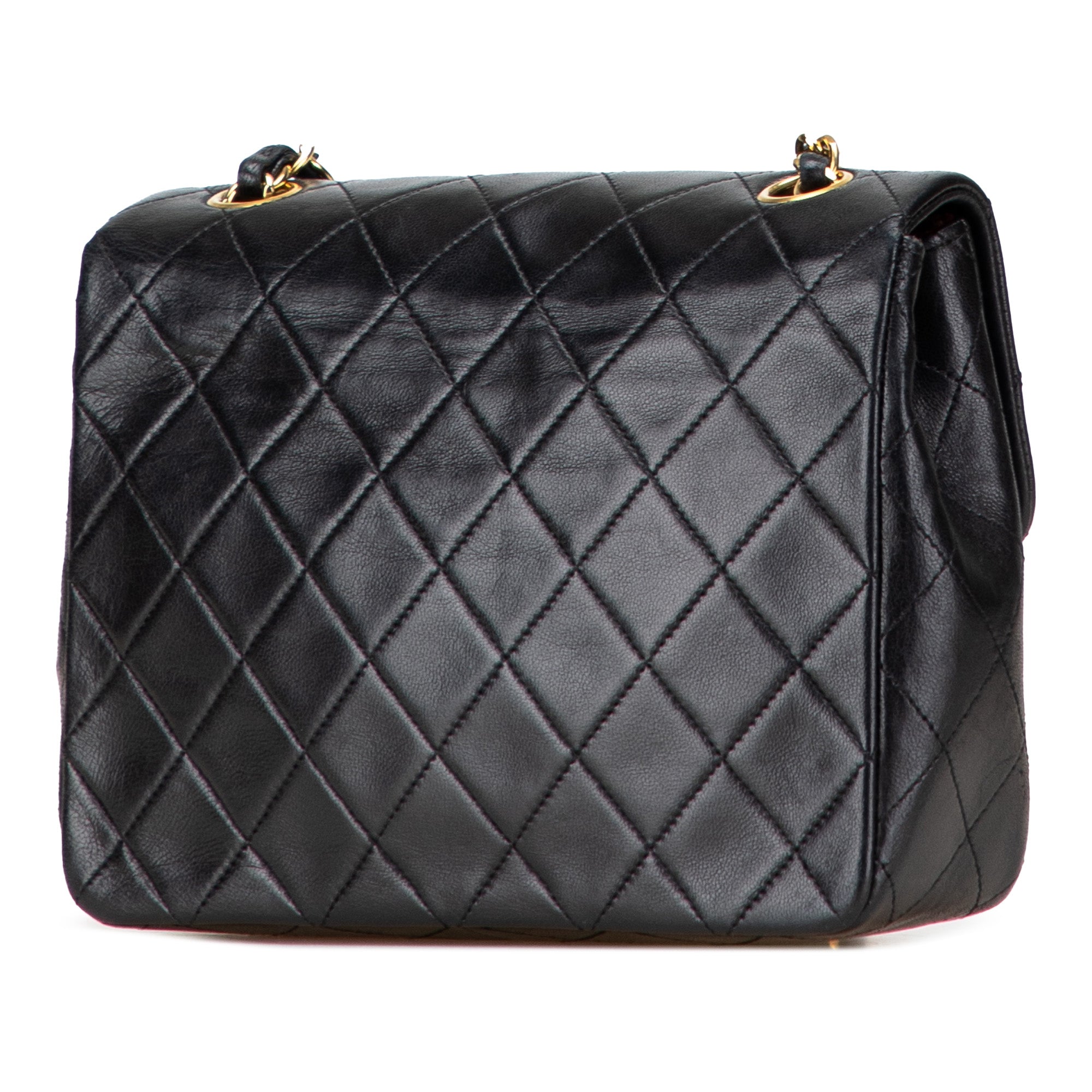 Chanel Square Quilted Lambskin Single Flap - image 2