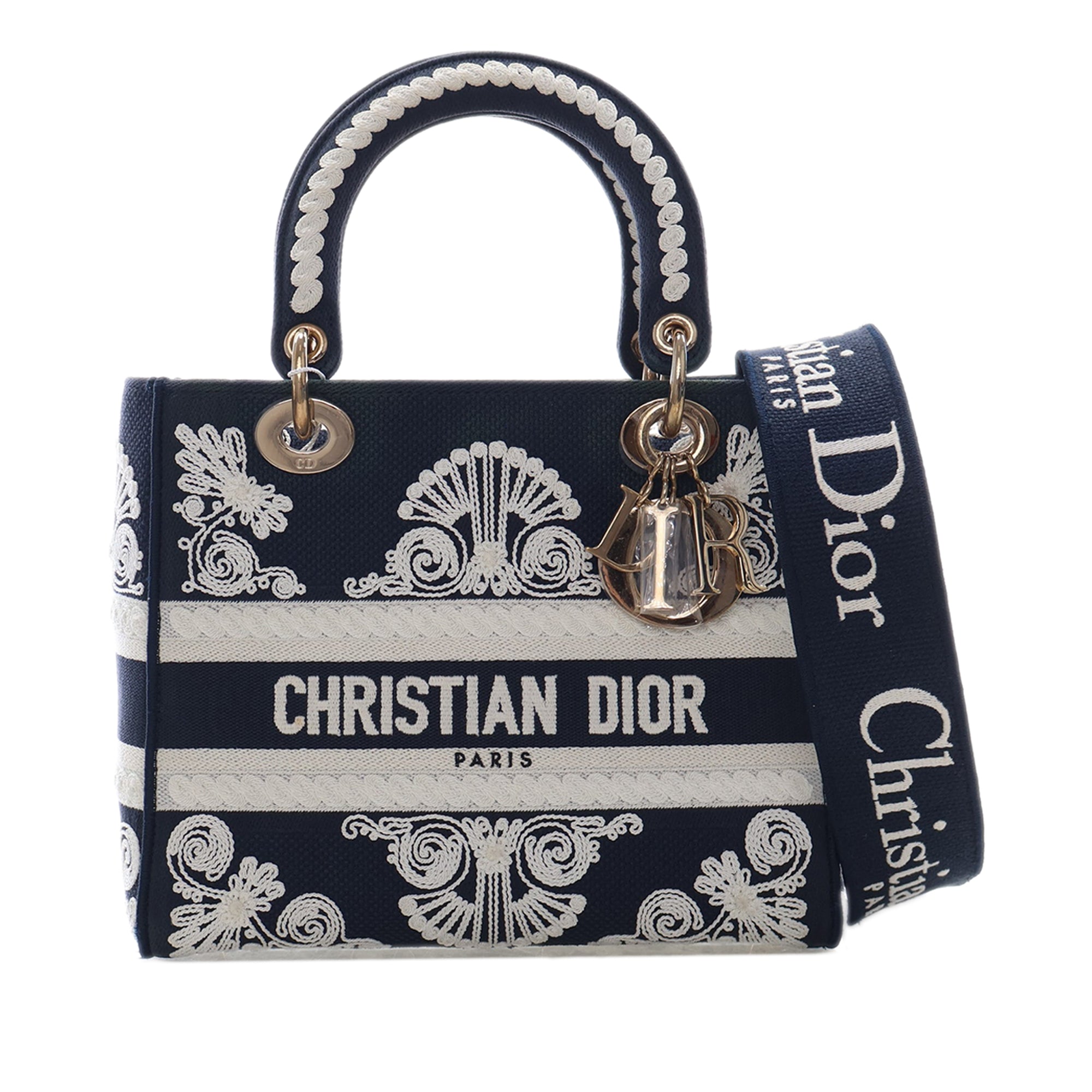 Dior Medium Embroidered Canvas Cornely Lady D Lite - image 1