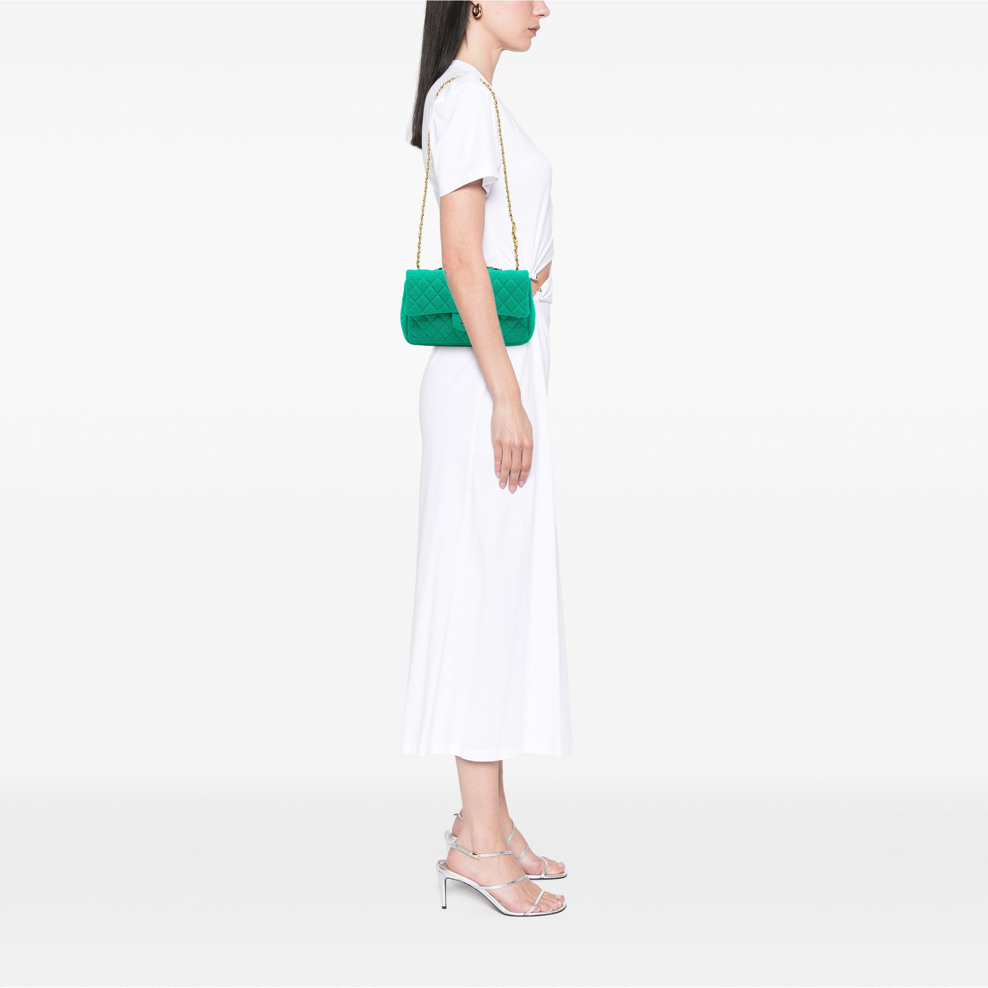 Chanel Medium Classic Mesh Single Flap - image 6