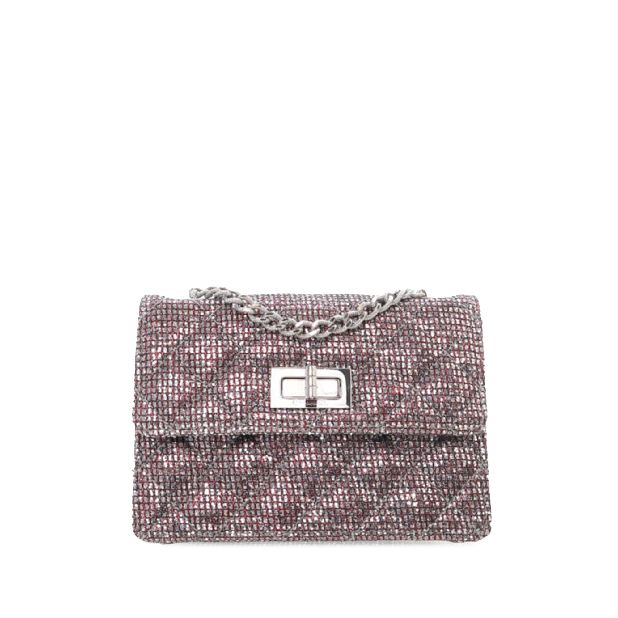 Chanel Mini Glitter Canvas Reissue 2.55 Flap - image 1