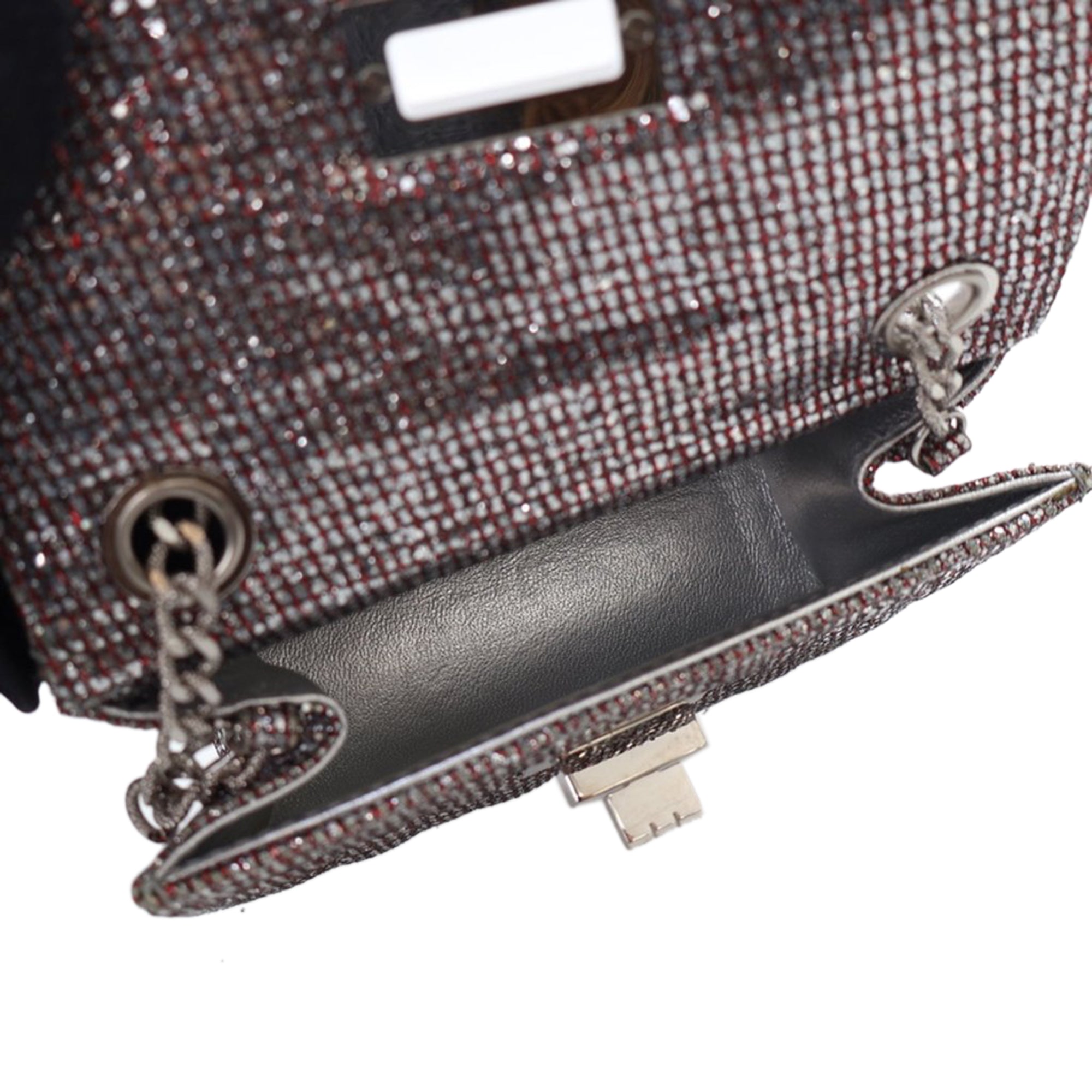 Chanel Mini Glitter Canvas Reissue 2.55 Flap - image 4