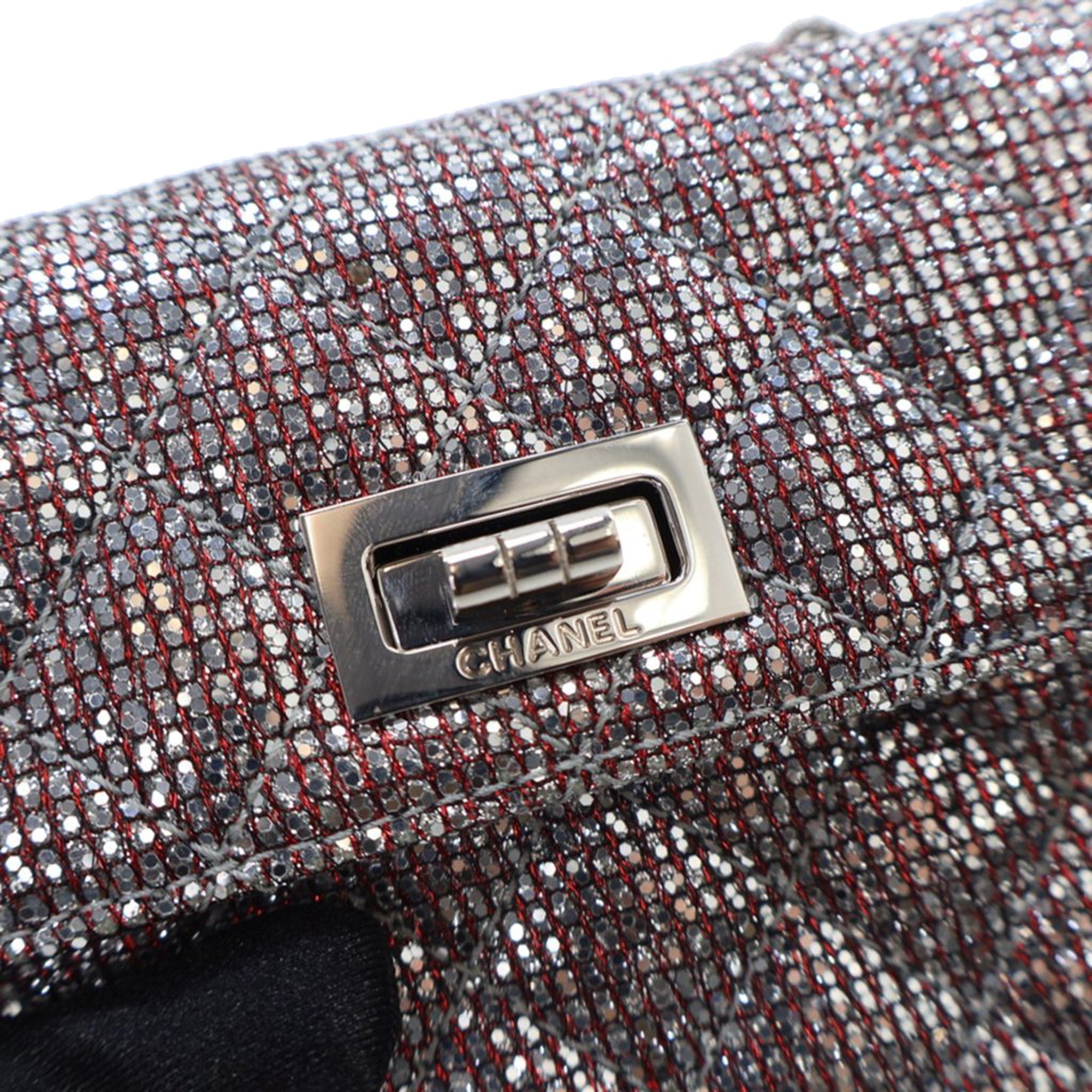Chanel Mini Glitter Canvas Reissue 2.55 Flap - image 5