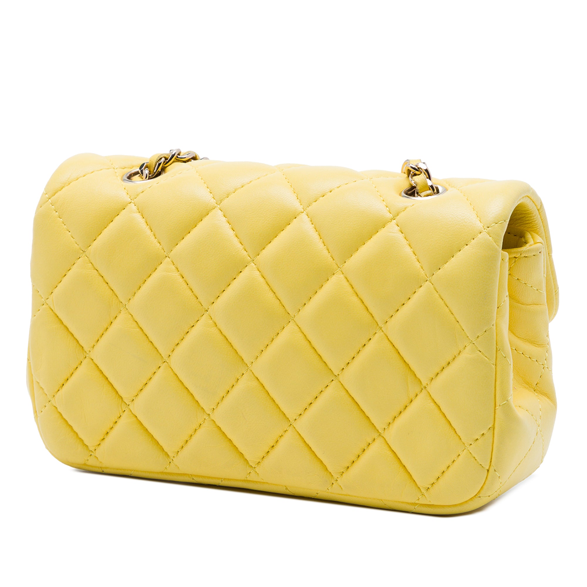 Chanel Extra Mini Rectangular Classic Lambskin Single Flap - image 2