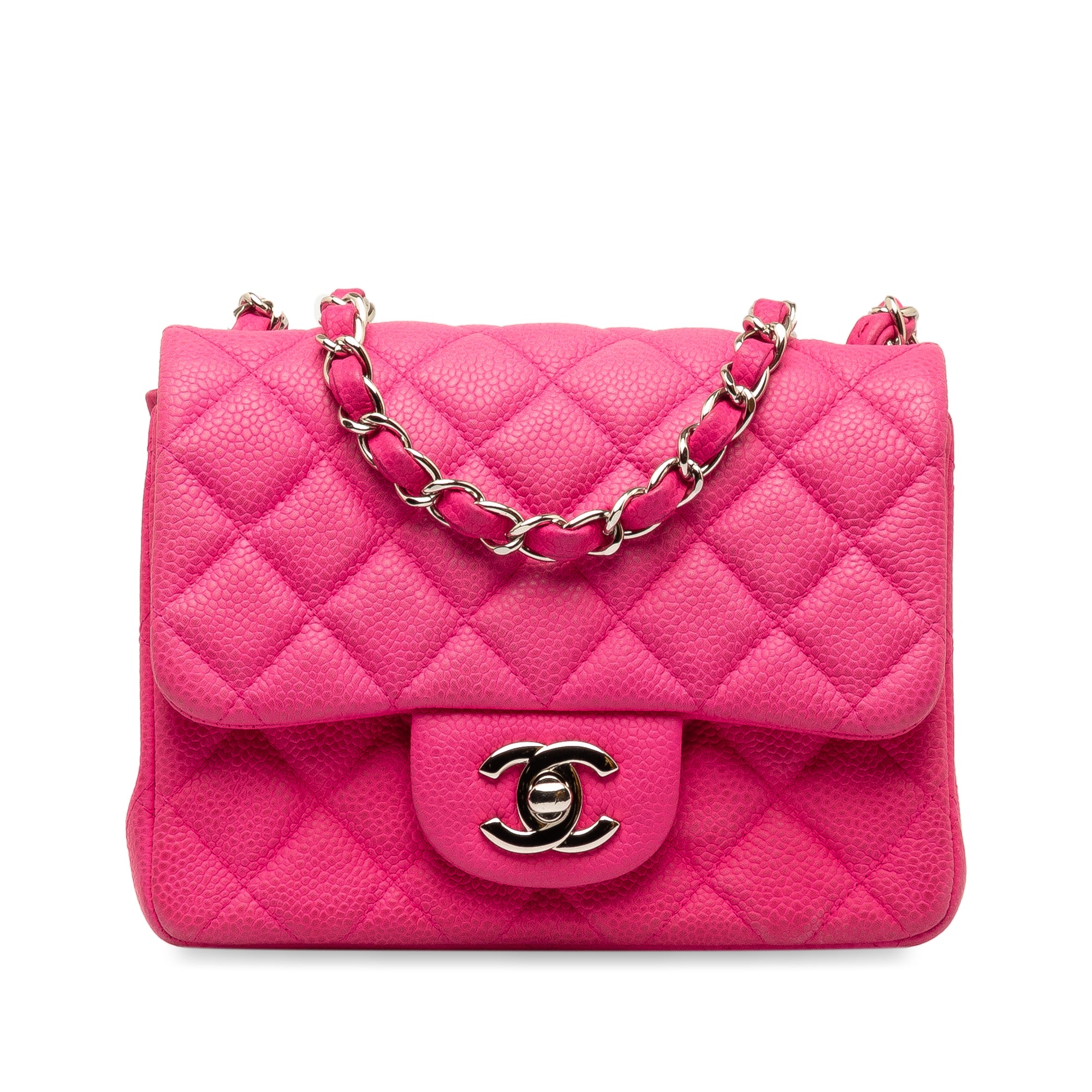 Chanel Mini Square Classic Caviar Single Flap - image 1