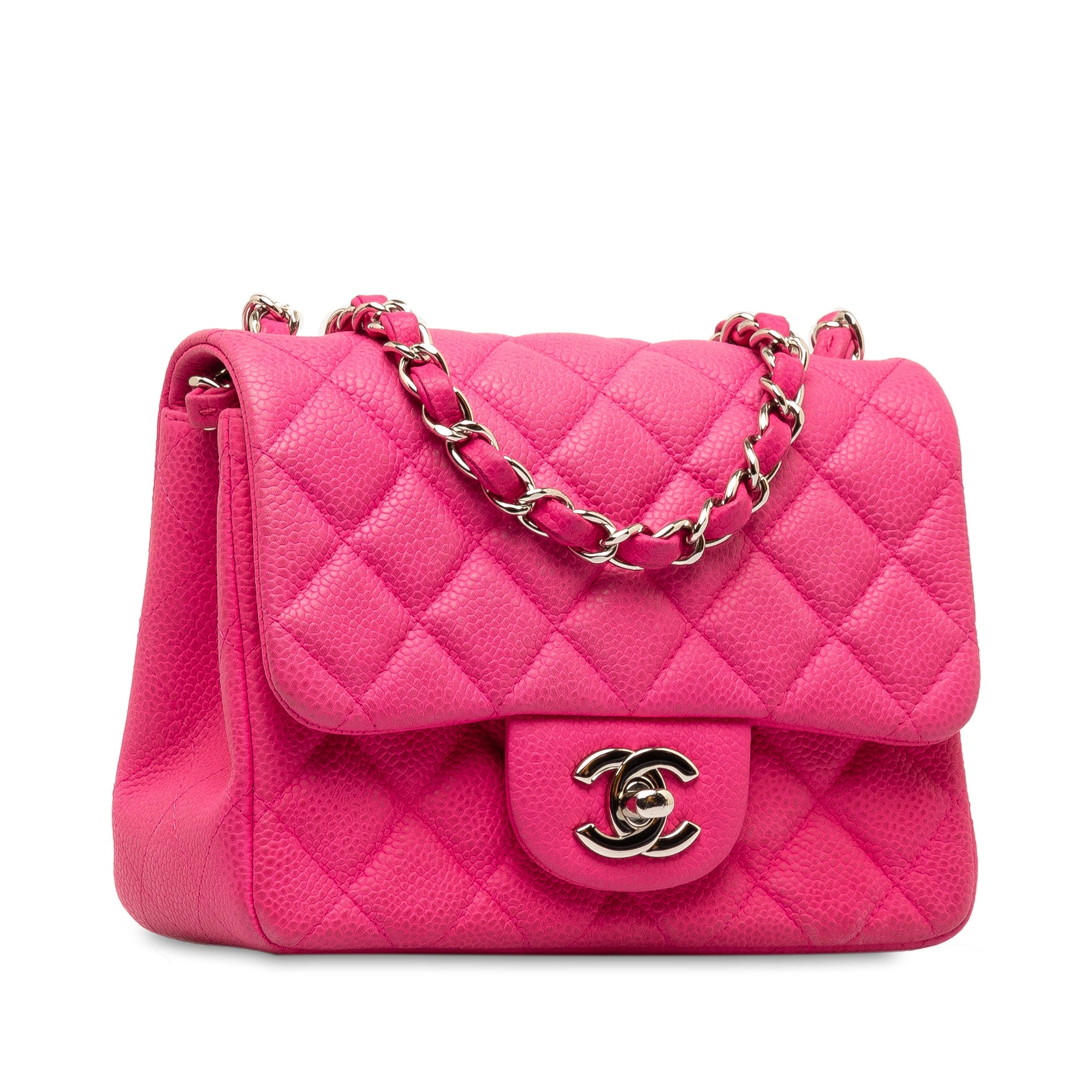 Chanel Mini Square Classic Caviar Single Flap - image 2