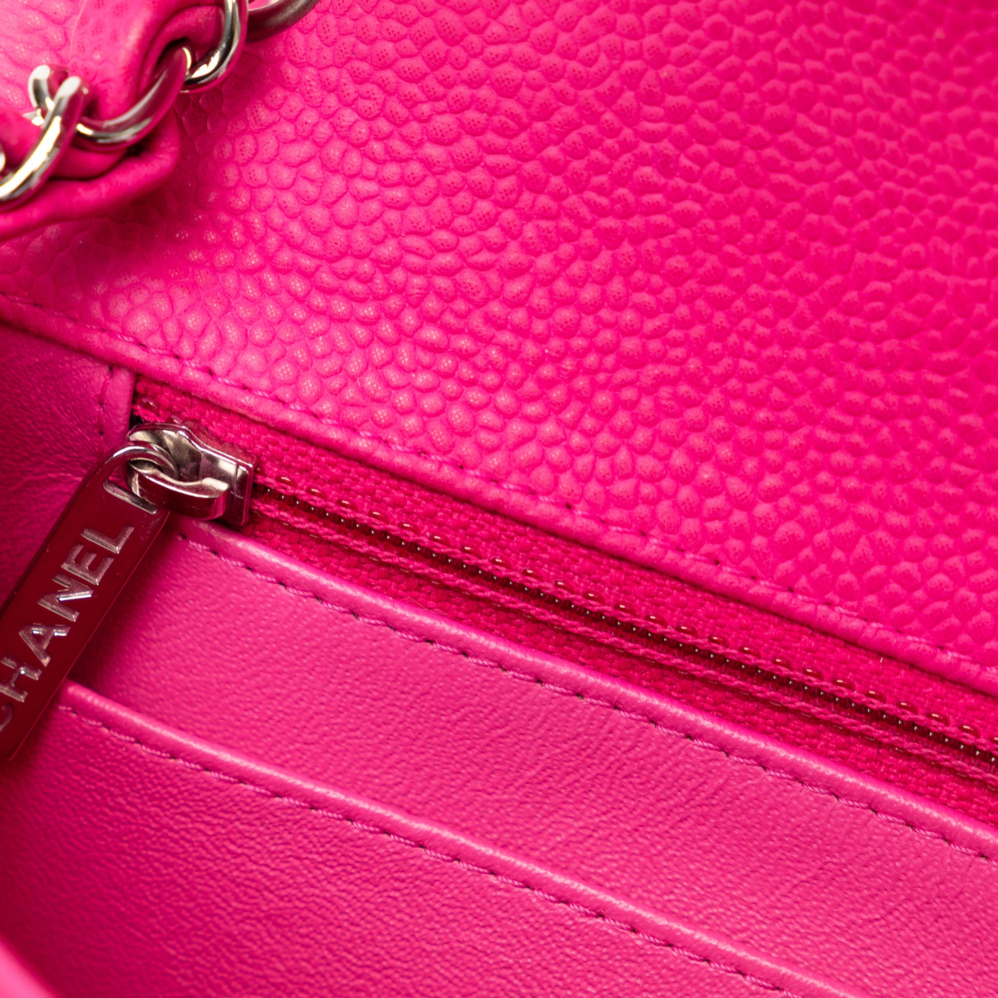 Chanel Mini Square Classic Caviar Single Flap - image 8
