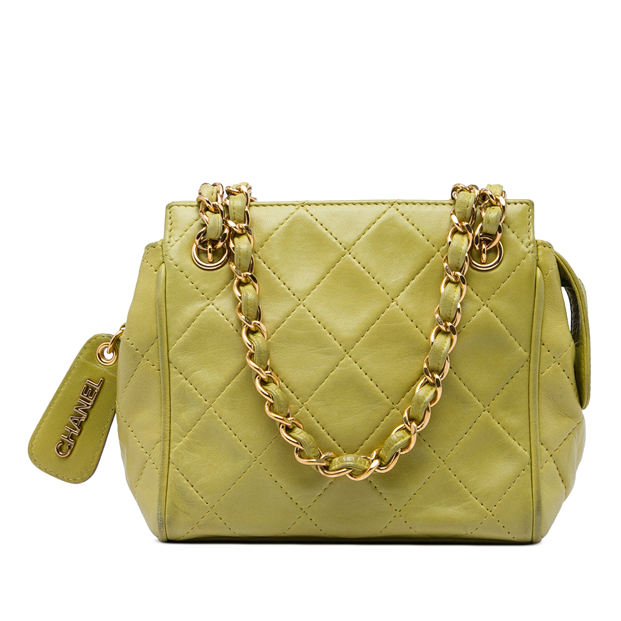 Chanel Mini Quilted Lambskin Chain Tote - image 1