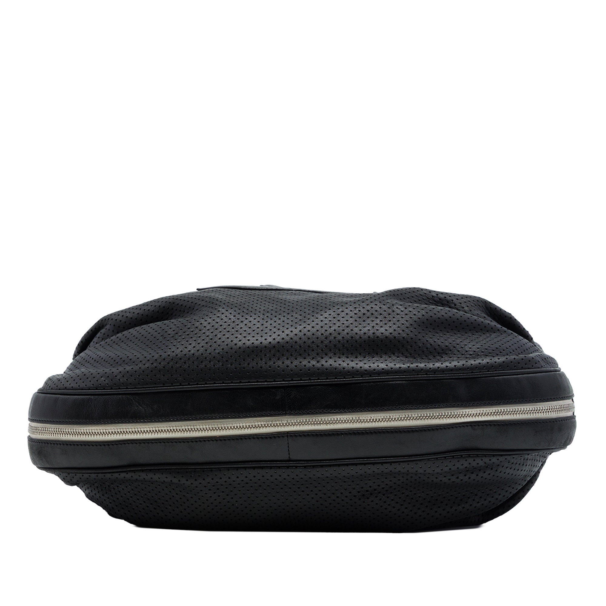 Chanel Perforated Lambskin Baseball Spirit Ligne Hobo - image 3
