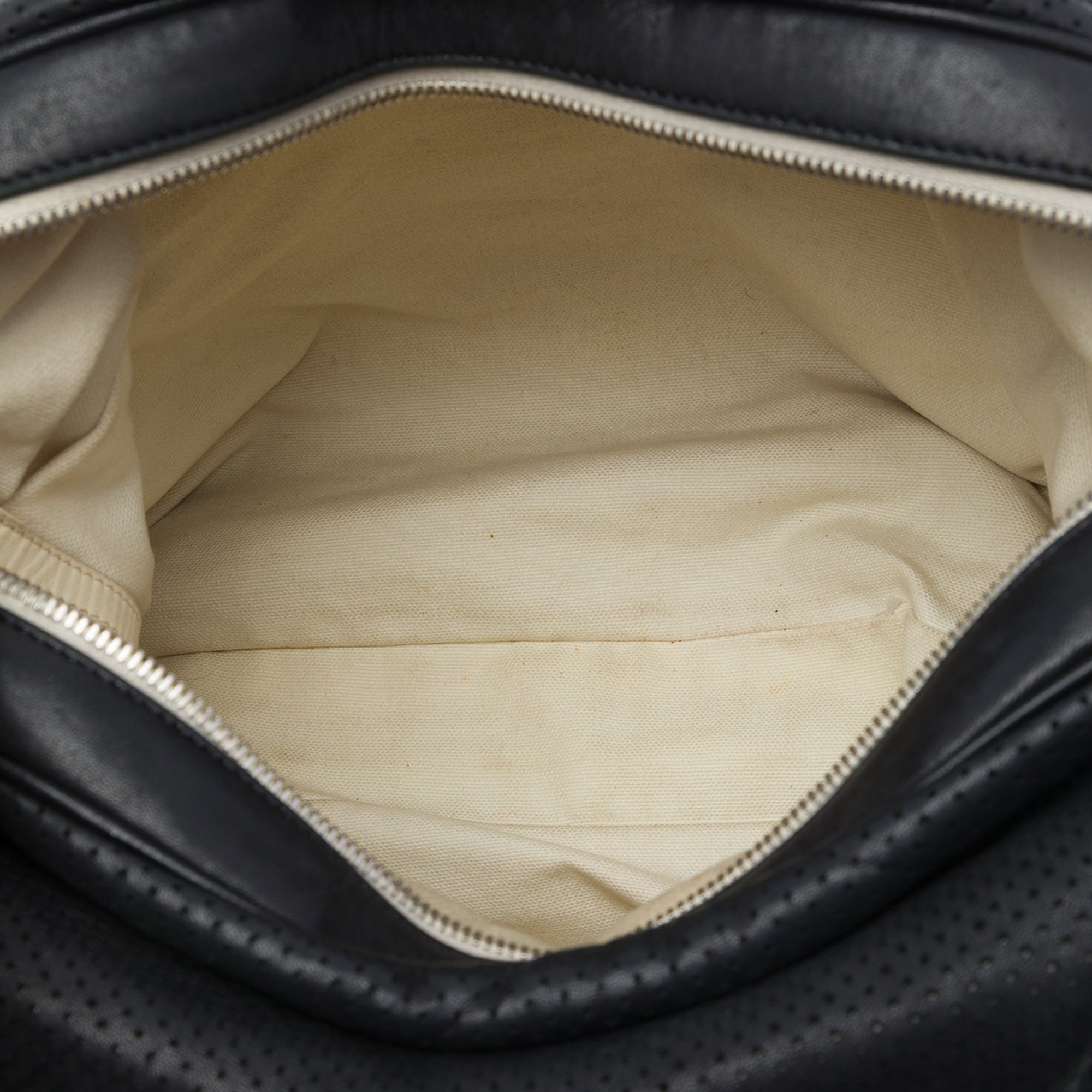 Chanel Perforated Lambskin Baseball Spirit Ligne Hobo - image 4