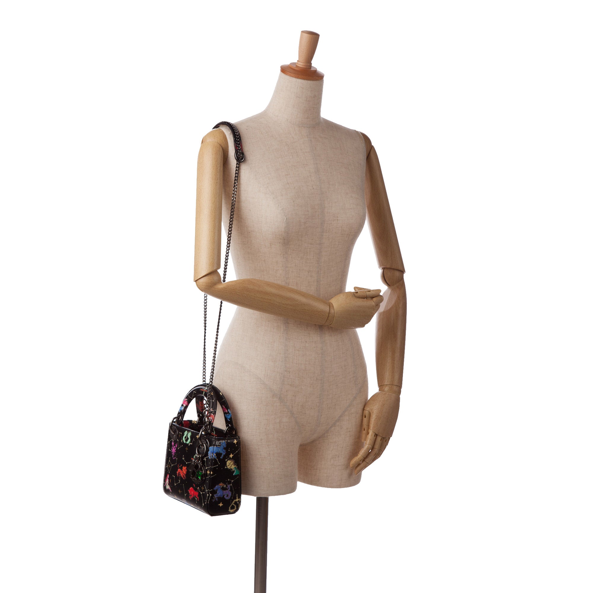 Dior Mini Calfskin Pixel Zodiac Lady Dior - image 11