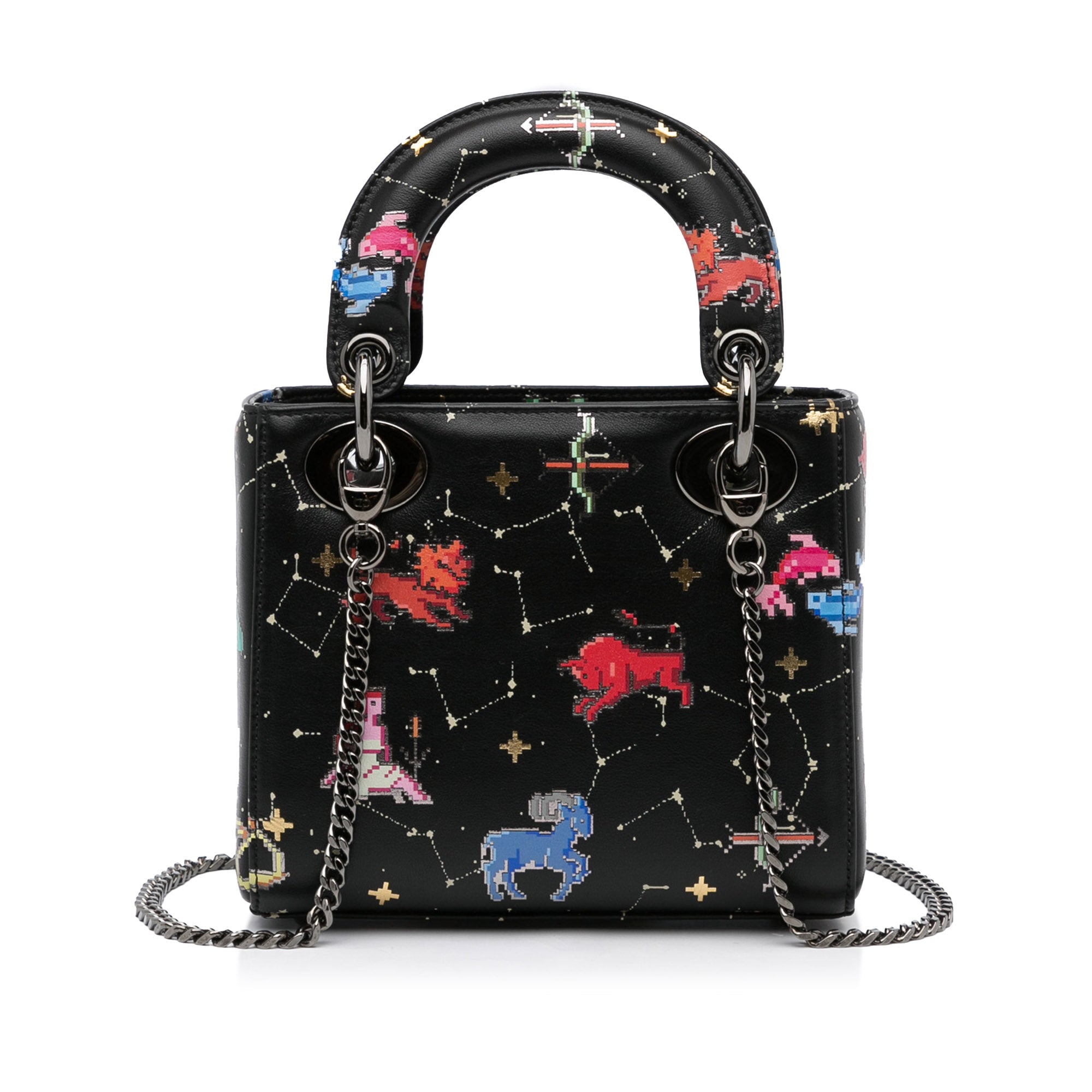 Dior Mini Calfskin Pixel Zodiac Lady Dior - image 4