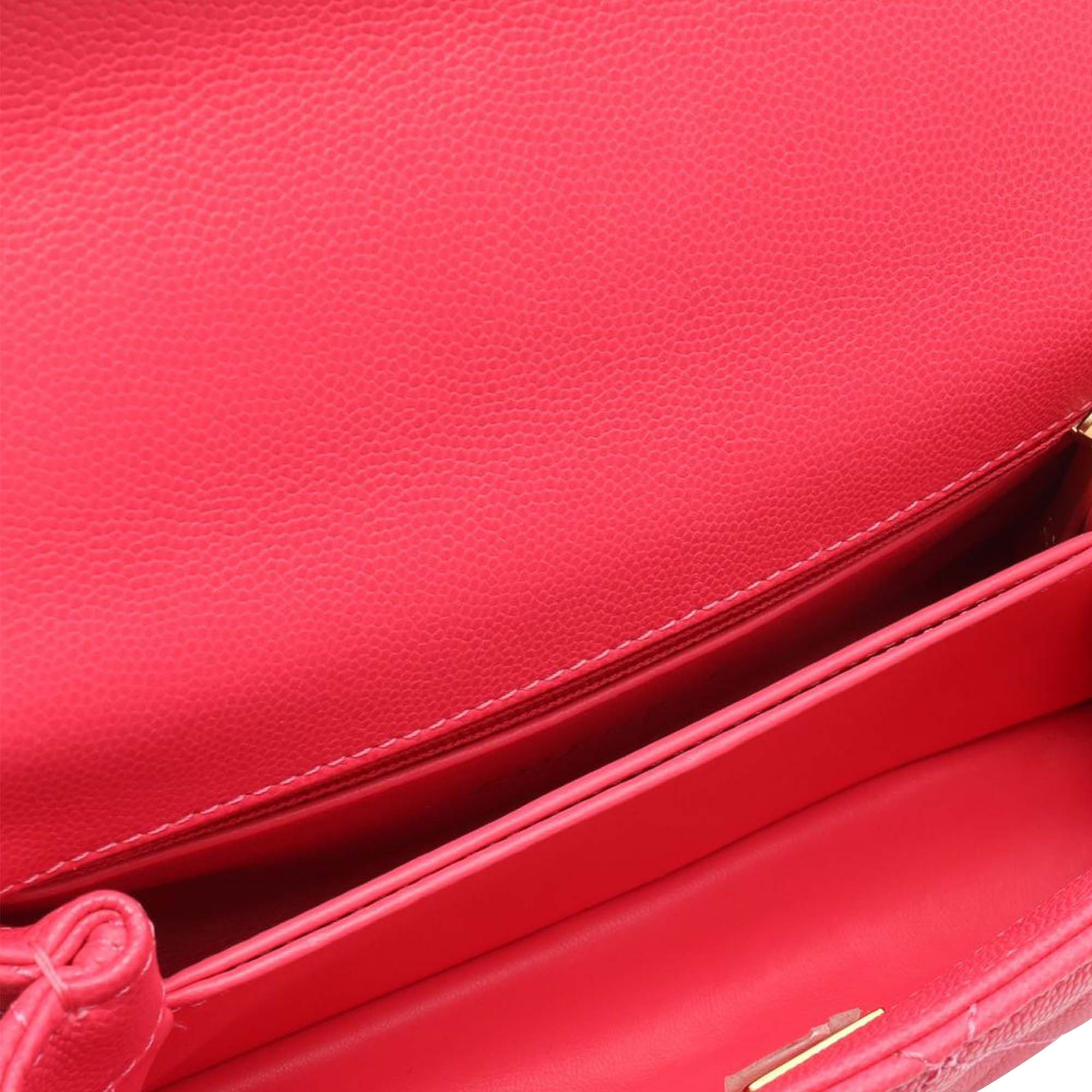 Chanel Mini Quilted Caviar Coco Chain Top Handle Bag - image 3