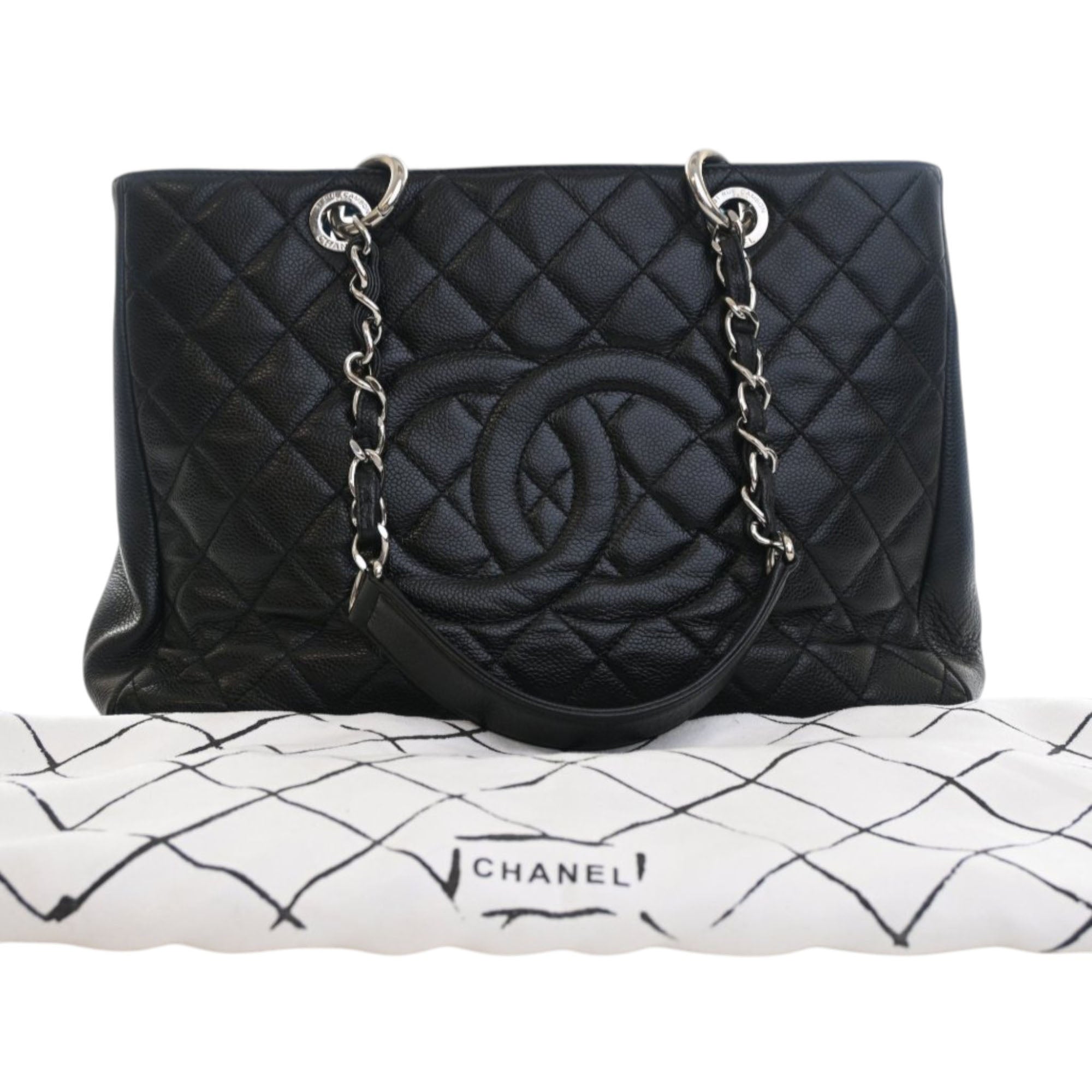 Chanel Caviar Grand Shopping Tote - image 15