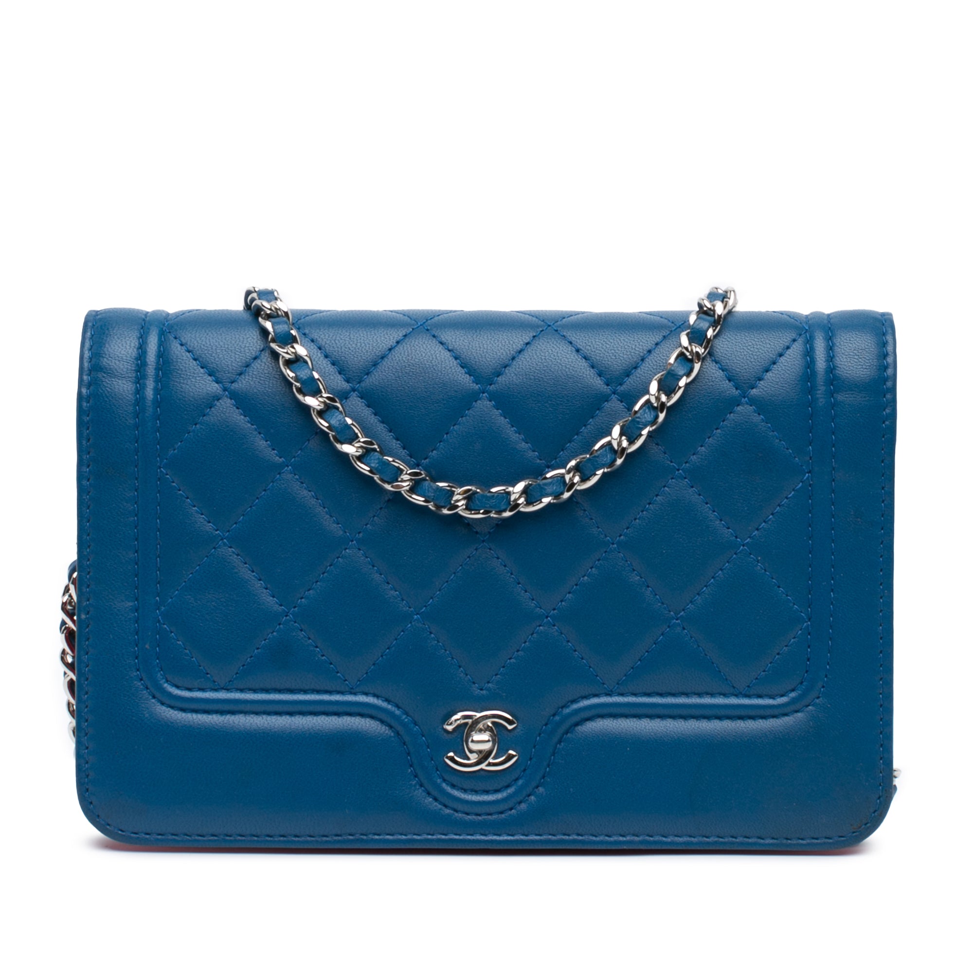 Chanel CC Quilted Lambskin Wallet On Chain - image 1