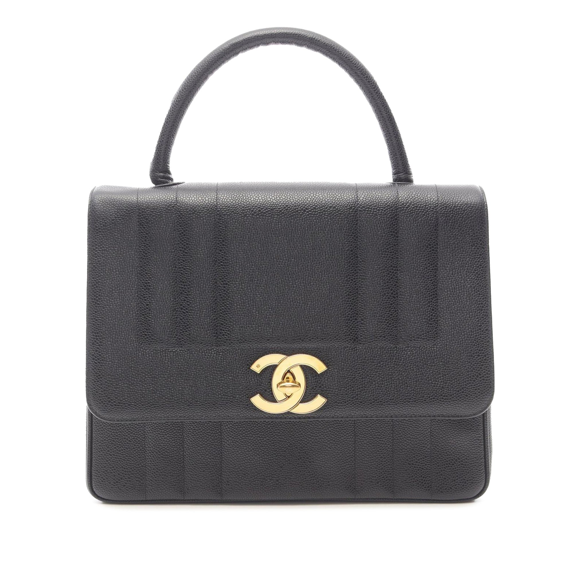 Chanel Caviar Mademoiselle Kelly Top Handle Bag - image 1