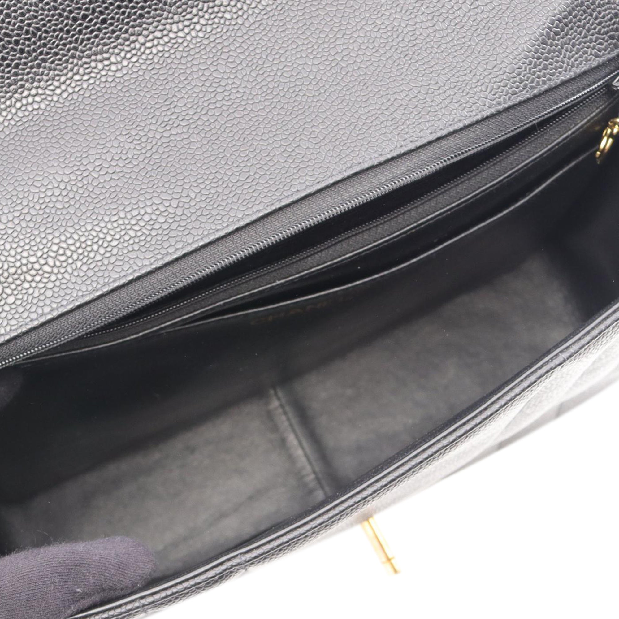 Chanel Caviar Mademoiselle Kelly Top Handle Bag - image 3