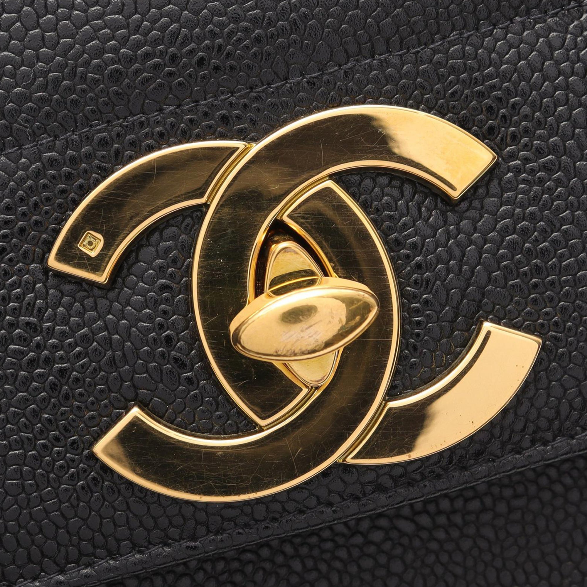 Chanel Caviar Mademoiselle Kelly Top Handle Bag - image 7