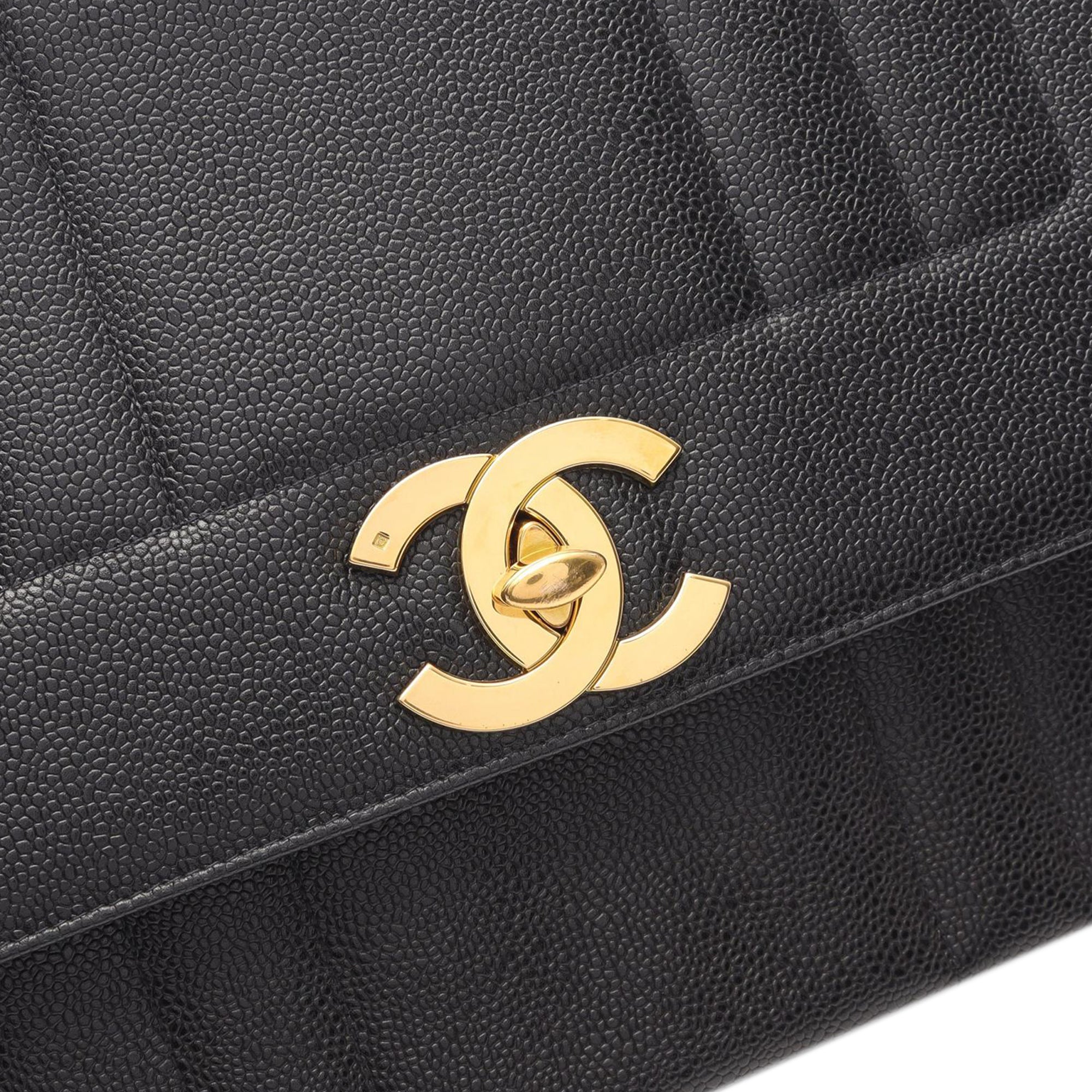 Chanel Caviar Mademoiselle Kelly Top Handle Bag - image 8