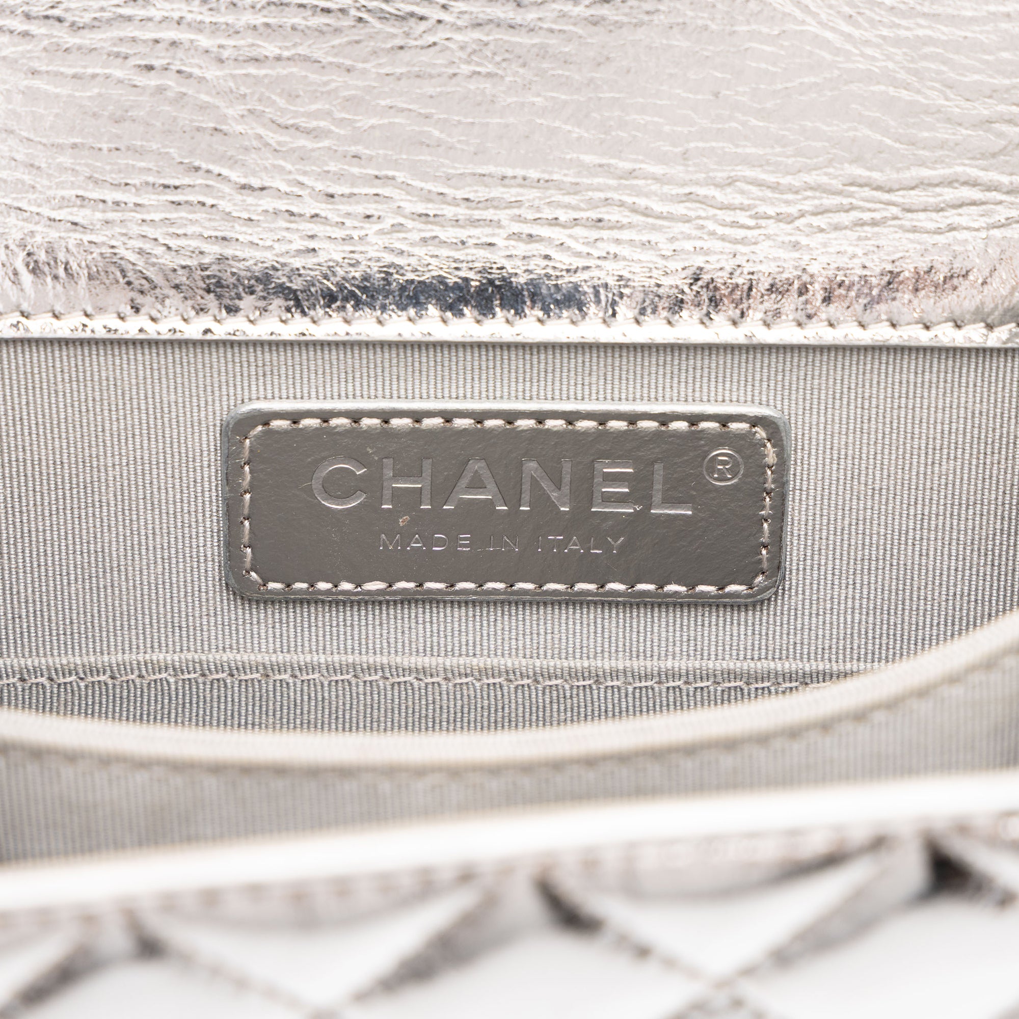 Chanel Quilted Metallic Goatskin North South Boy Flap - image 5