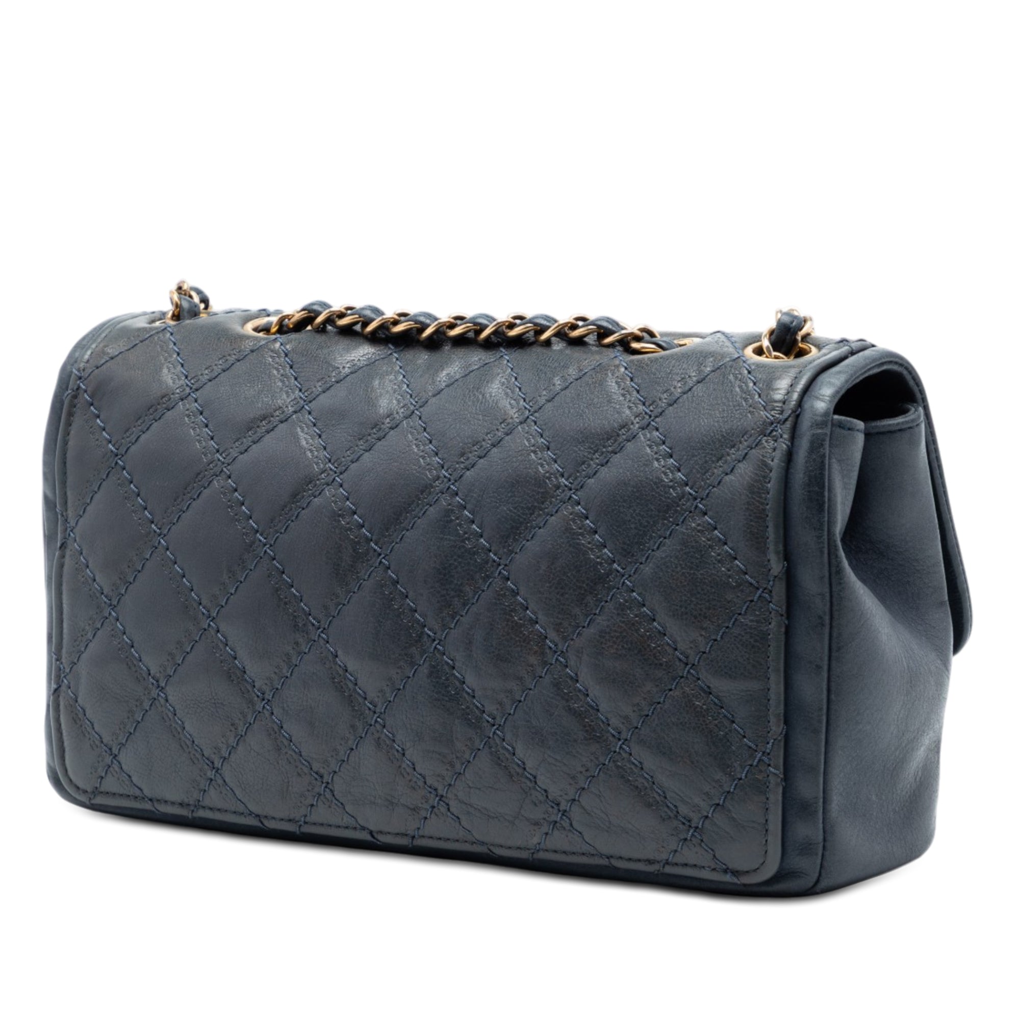 Chanel Medium CC Quilted Iridescent Calfskin Sheriff Star Flap - image 2
