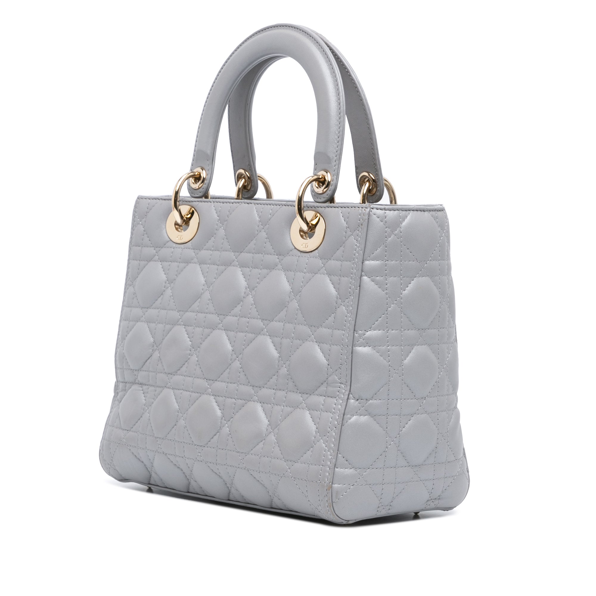 Dior Medium Lambskin Cannage Lady Dior - image 2