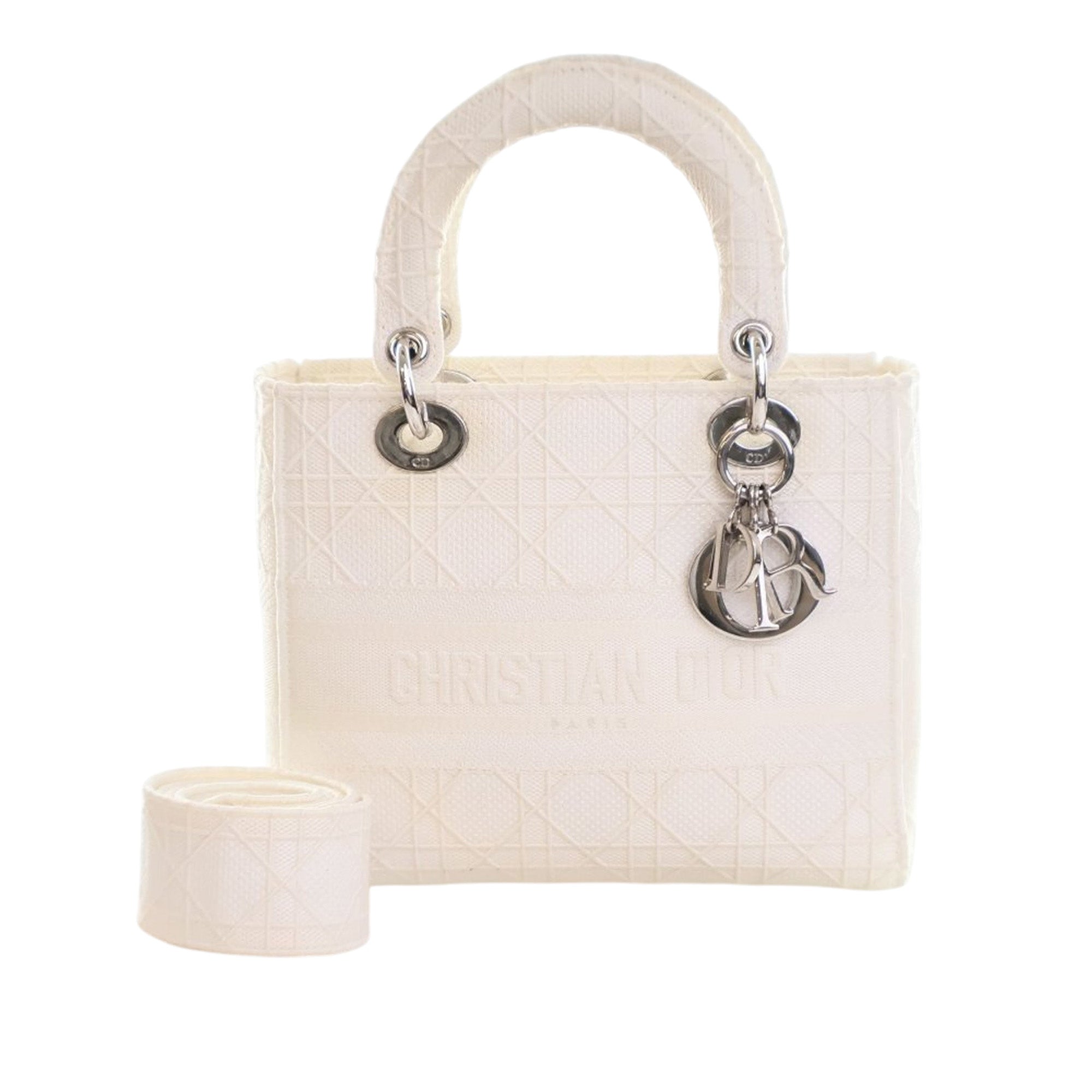 Dior Medium Embroidered Canvas Cannage Lady D Lite - image 10