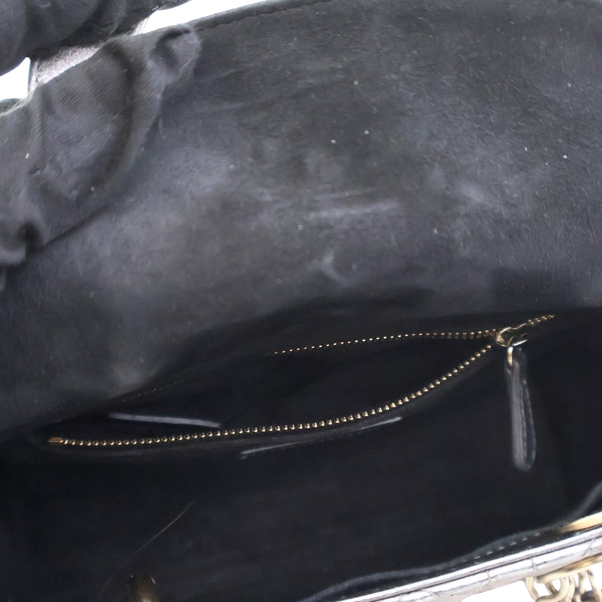 Dior Small Metallic Lambskin Cannage My ABCDior Lady Dior - image 5