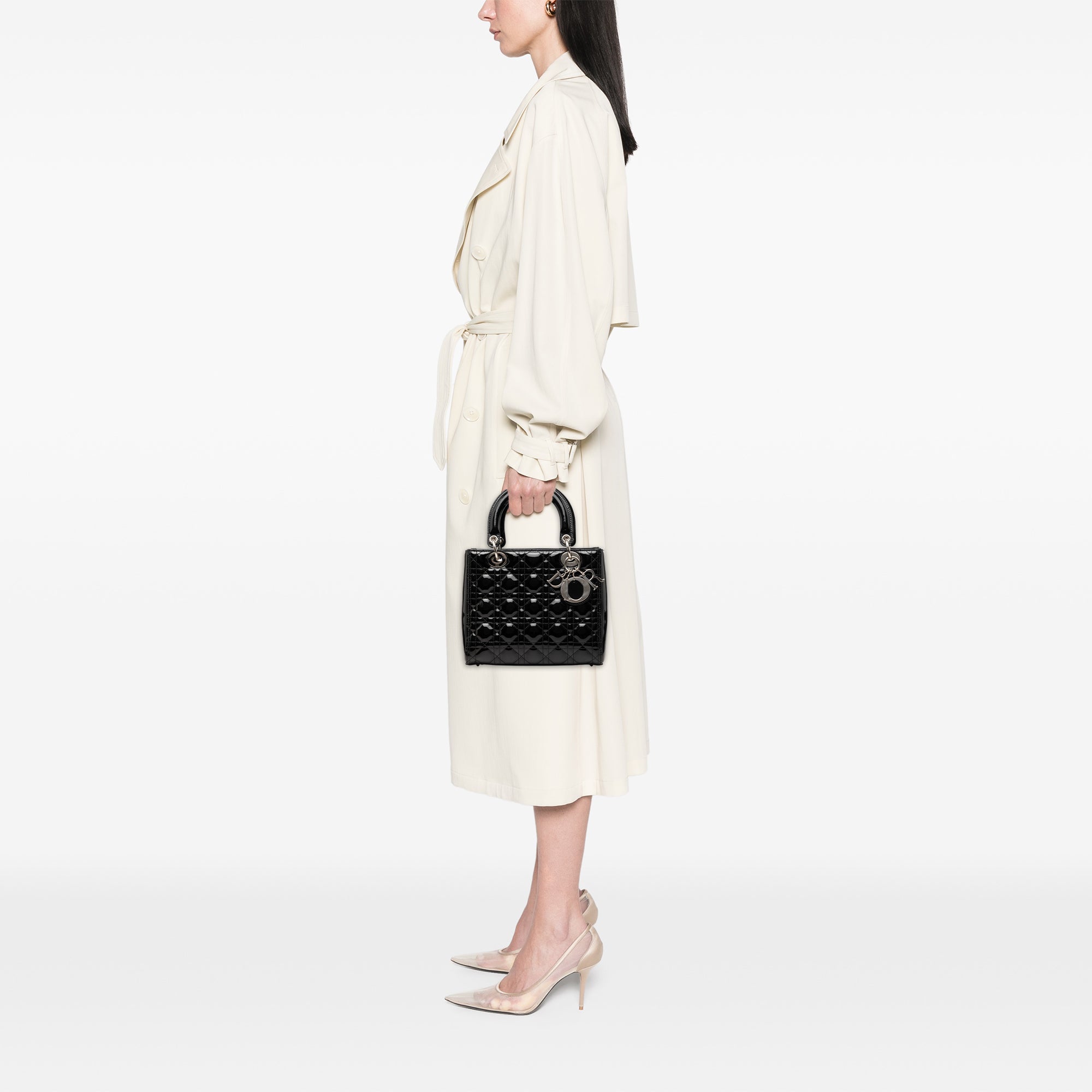 Dior Medium Patent Cannage Lady Dior - image 6