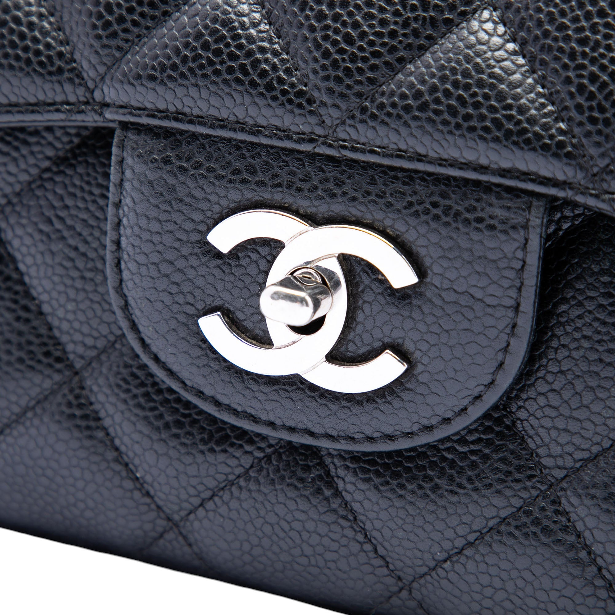Chanel Jumbo Classic Caviar Single Flap - image 5