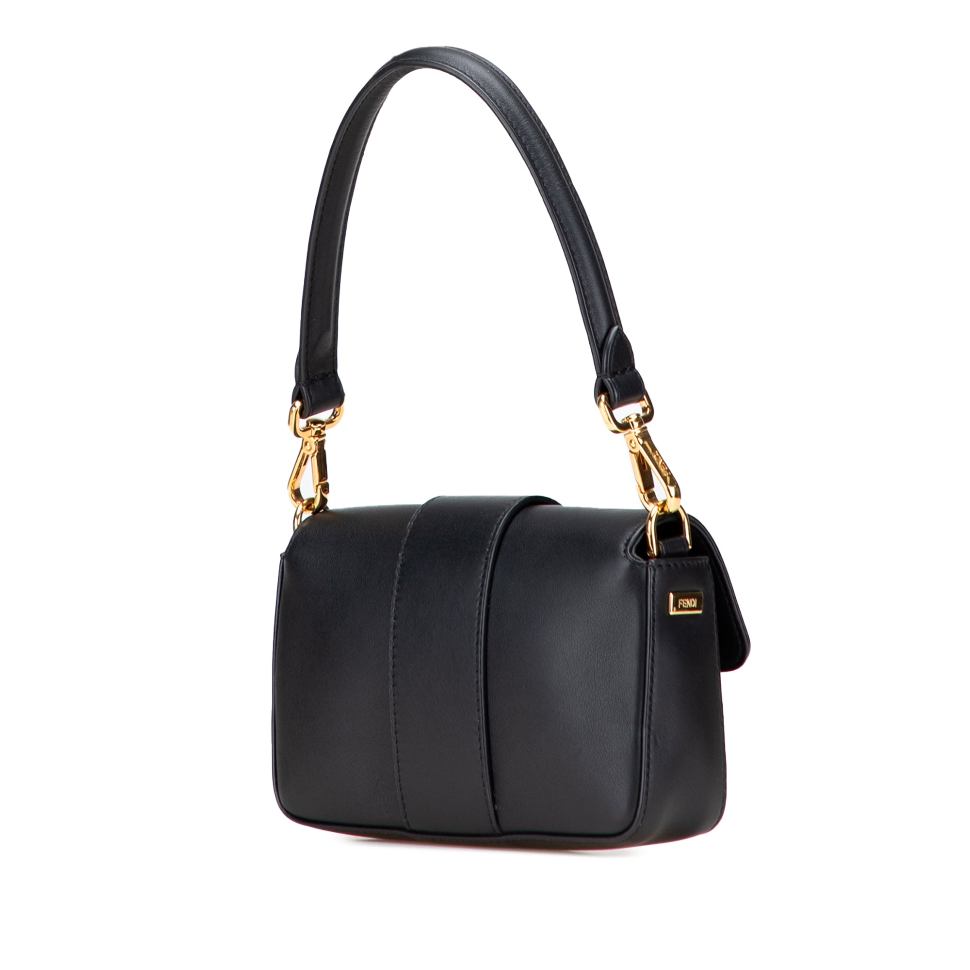 Fendi Versace Vitello Seta Fendace Mini Brooch Baguette Satchel - image 2