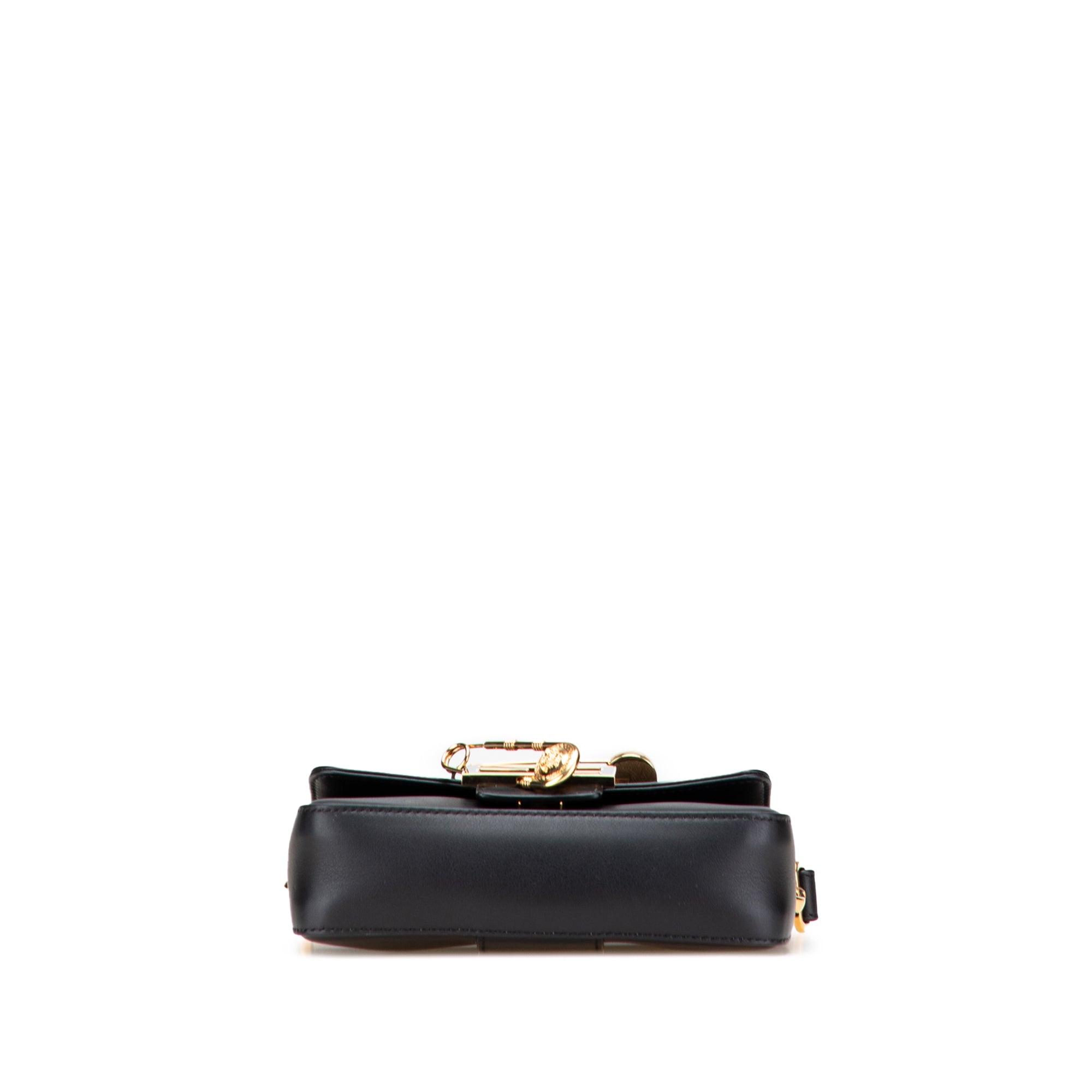 Fendi Versace Vitello Seta Fendace Mini Brooch Baguette Satchel - image 3
