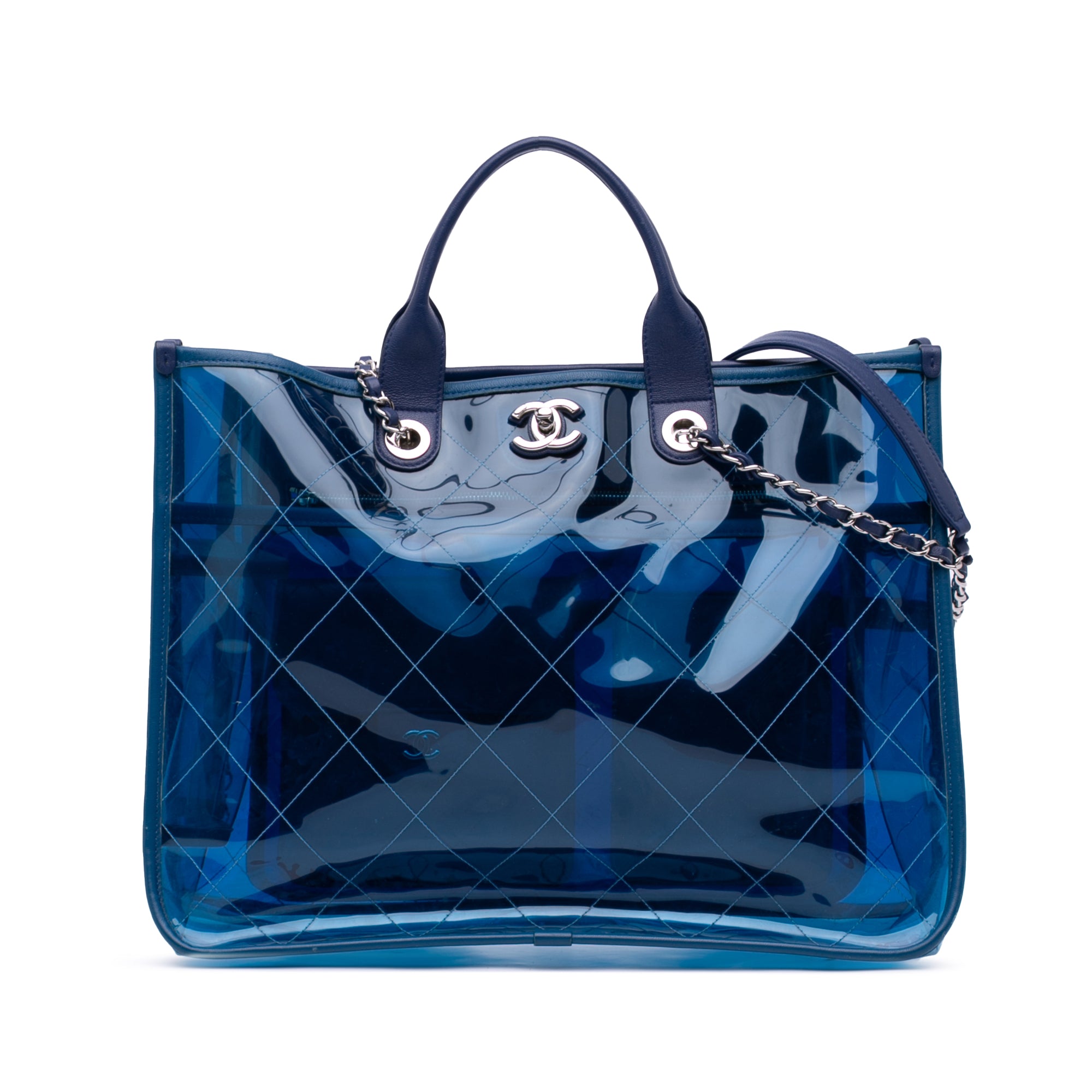 Chanel Medium PVC and Lambskin Coco Splash Shopping Tote - image 1