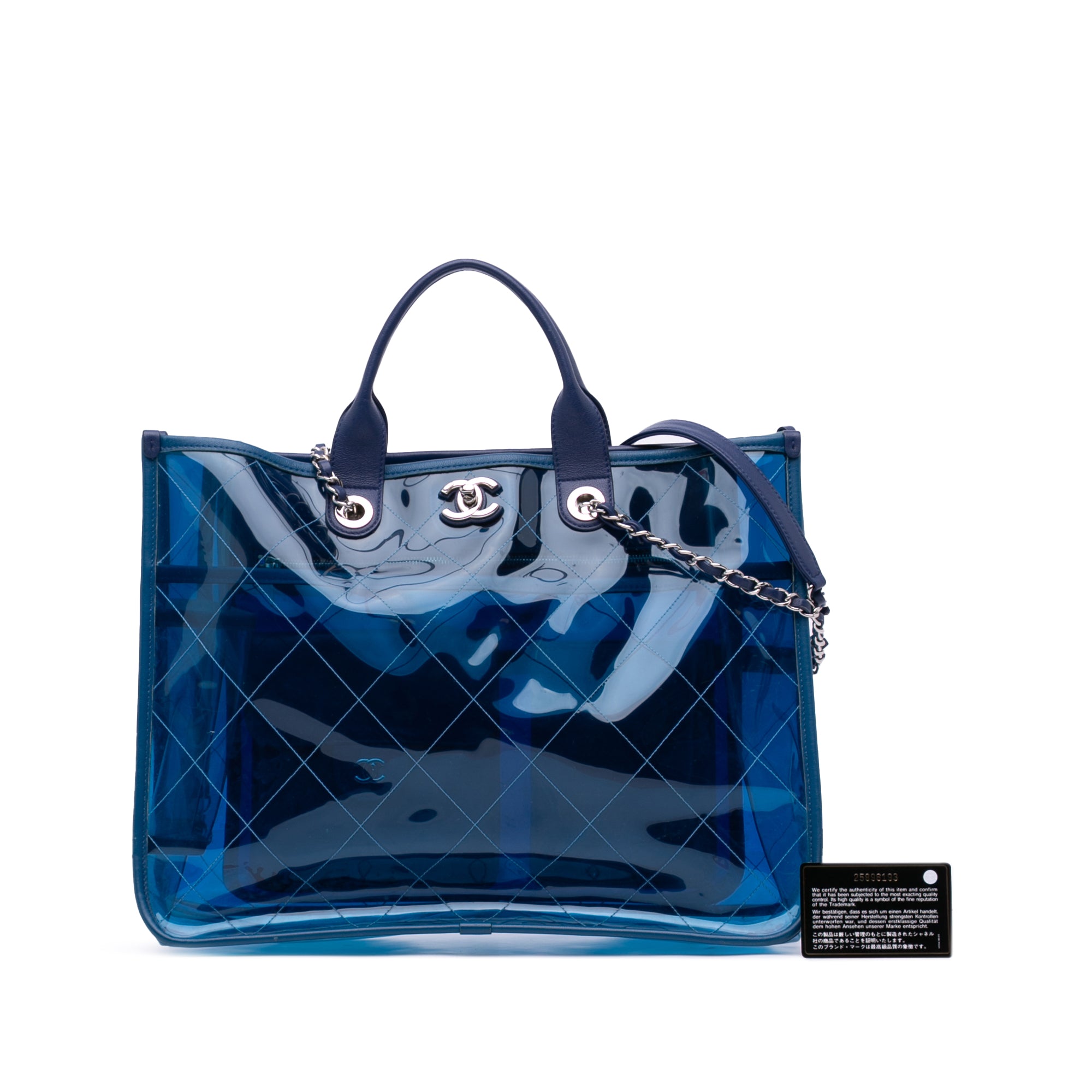 Chanel Medium PVC and Lambskin Coco Splash Shopping Tote - image 12