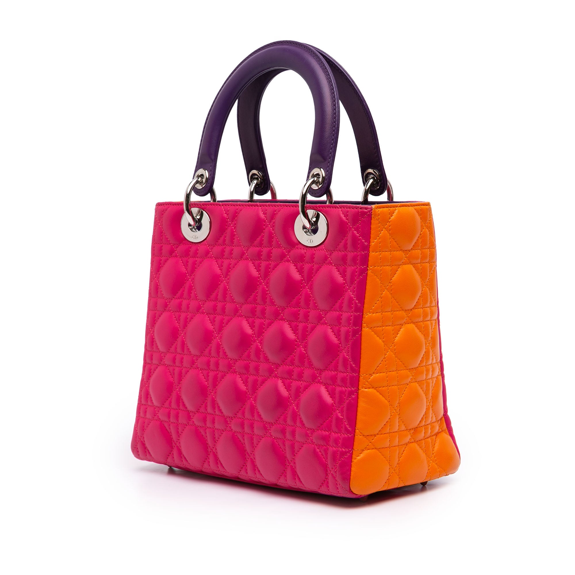 Dior Medium Tricolor Lambskin Cannage Lady Dior - image 2