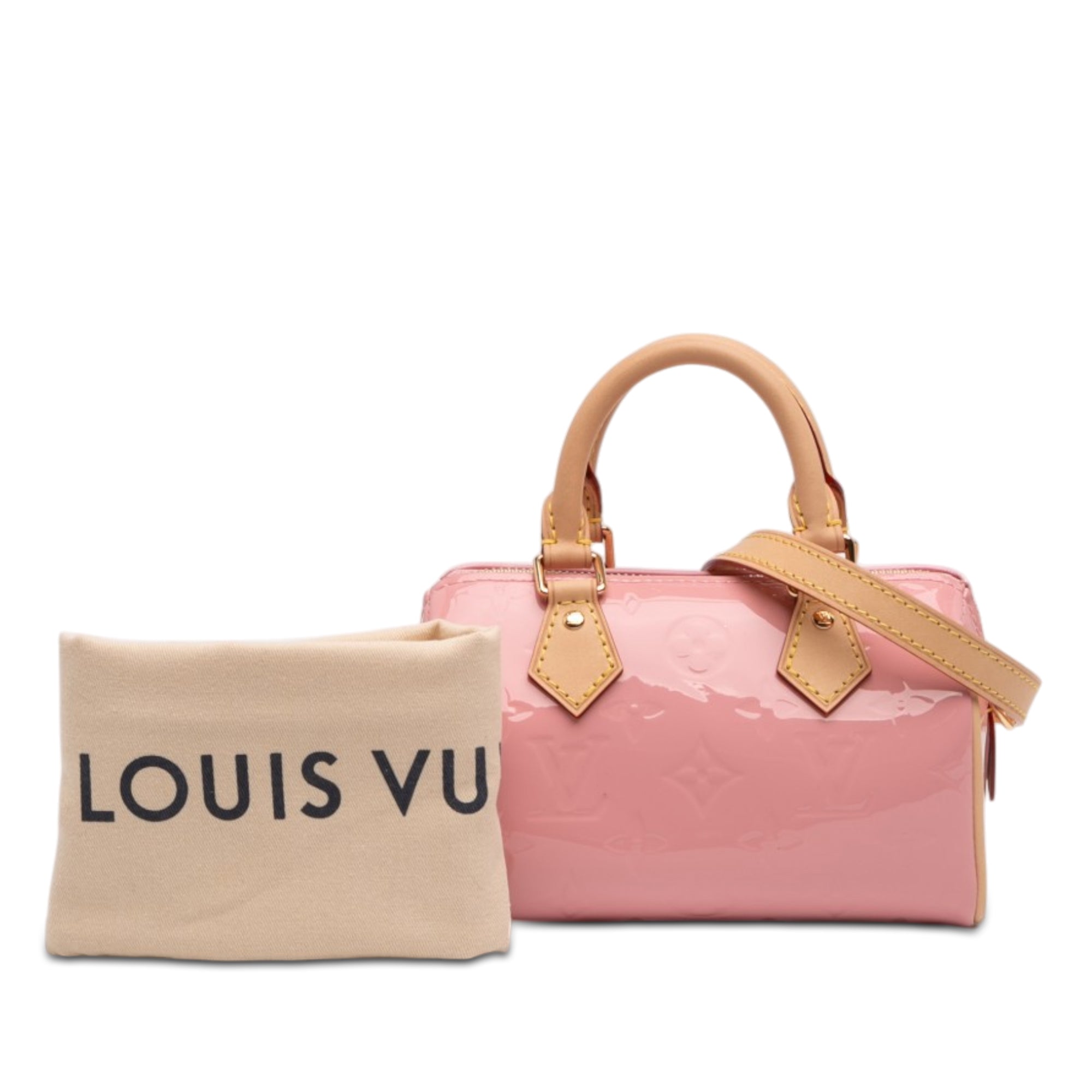 Louis Vuitton Monogram Vernis Nano Speedy Bandouliere - image 7