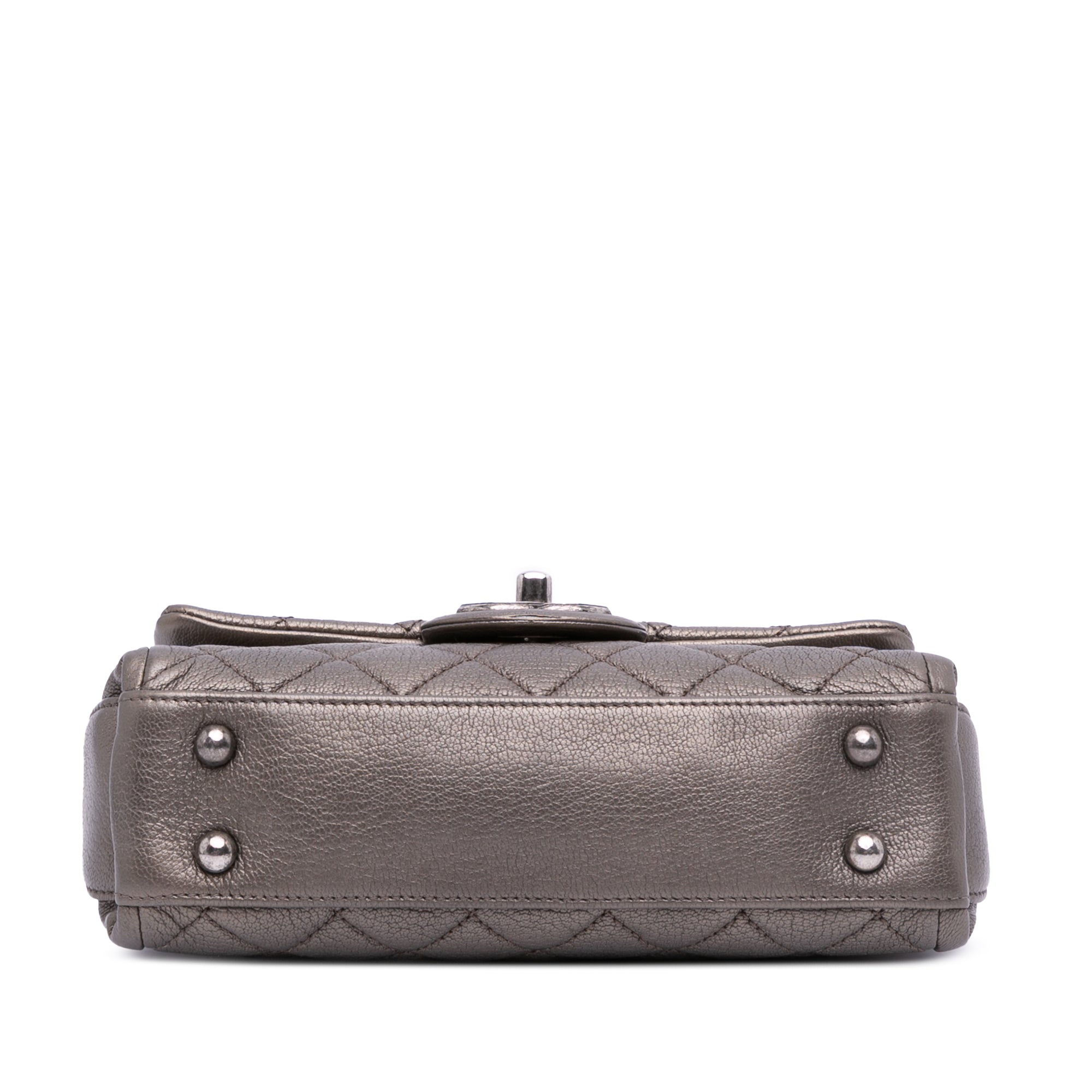 Chanel Paris-Salzburg Small Quilted Metallic Goatskin Twisted Chain Flap - image 3