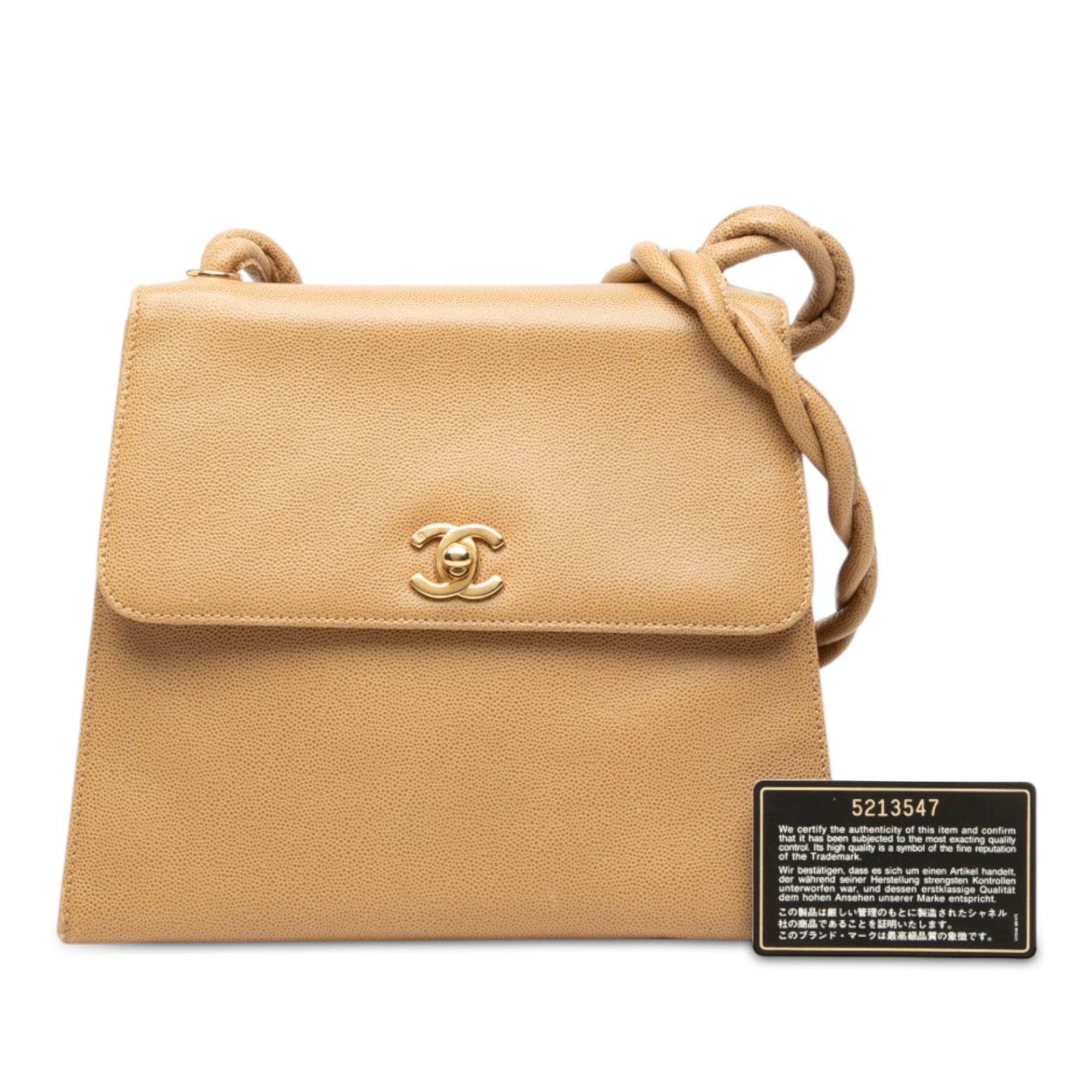 Chanel CC Caviar Twisted Strap Shoulder Bag - image 7