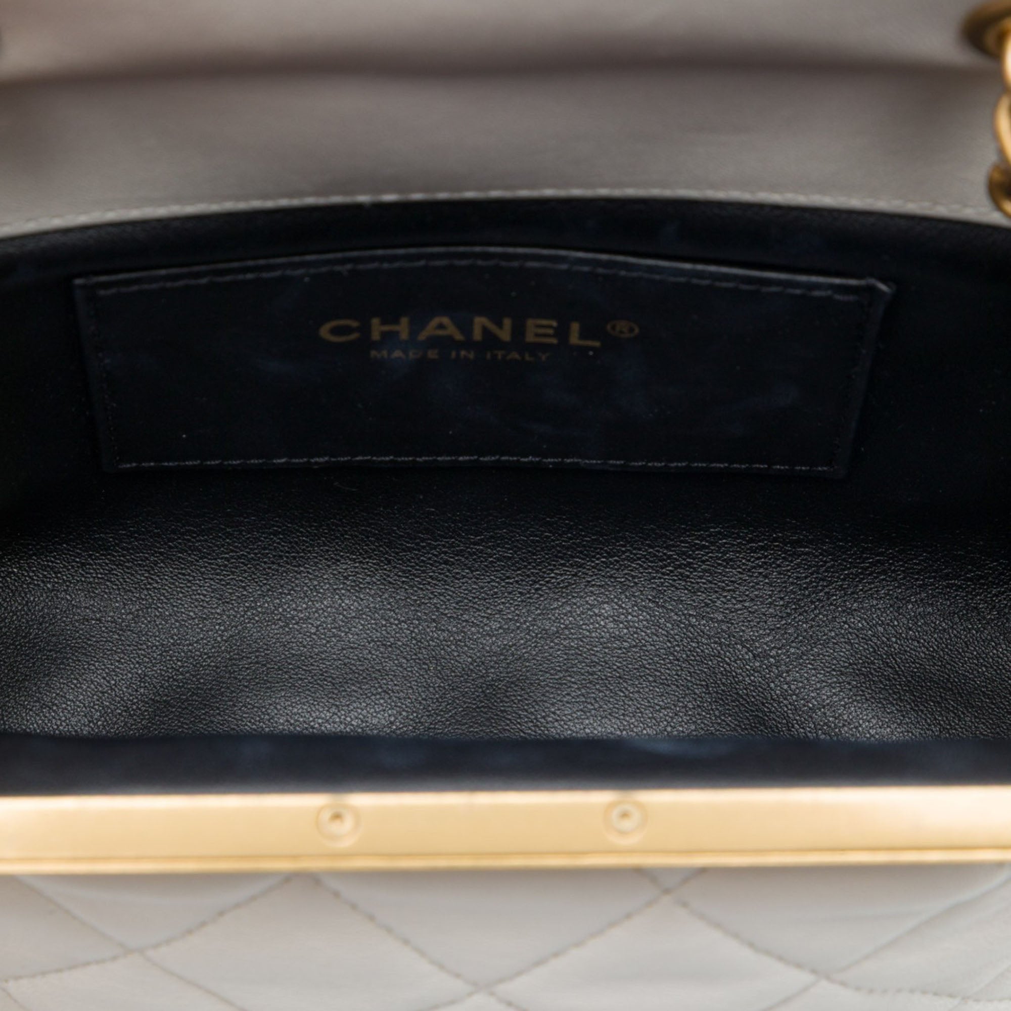 Chanel Mini Quilted Lambskin Paris Monaco Kiss Lock Vanity Bag - image 4