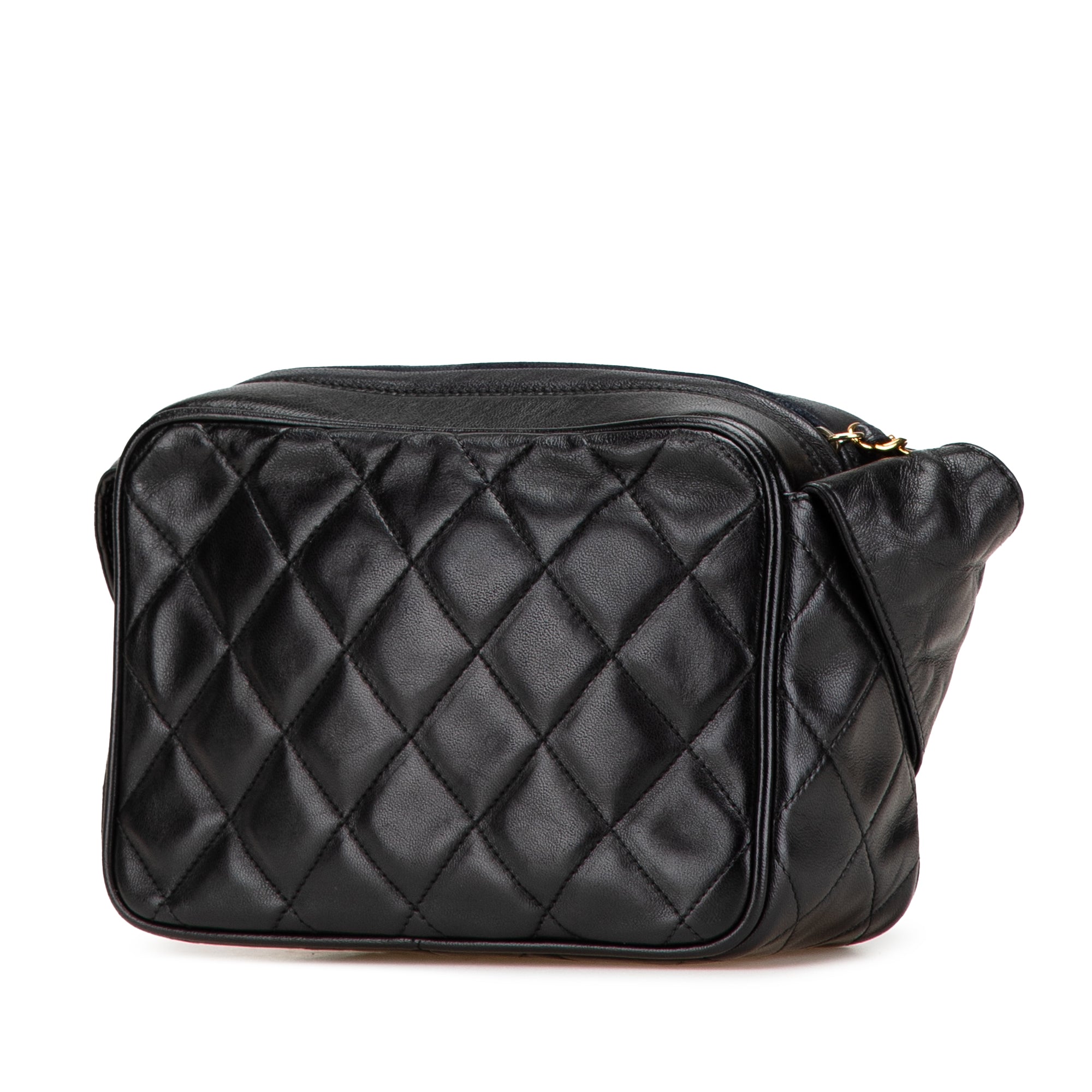 Chanel Mini CC Diamond Quilted Lambskin Tassel Camera Bag - image 2
