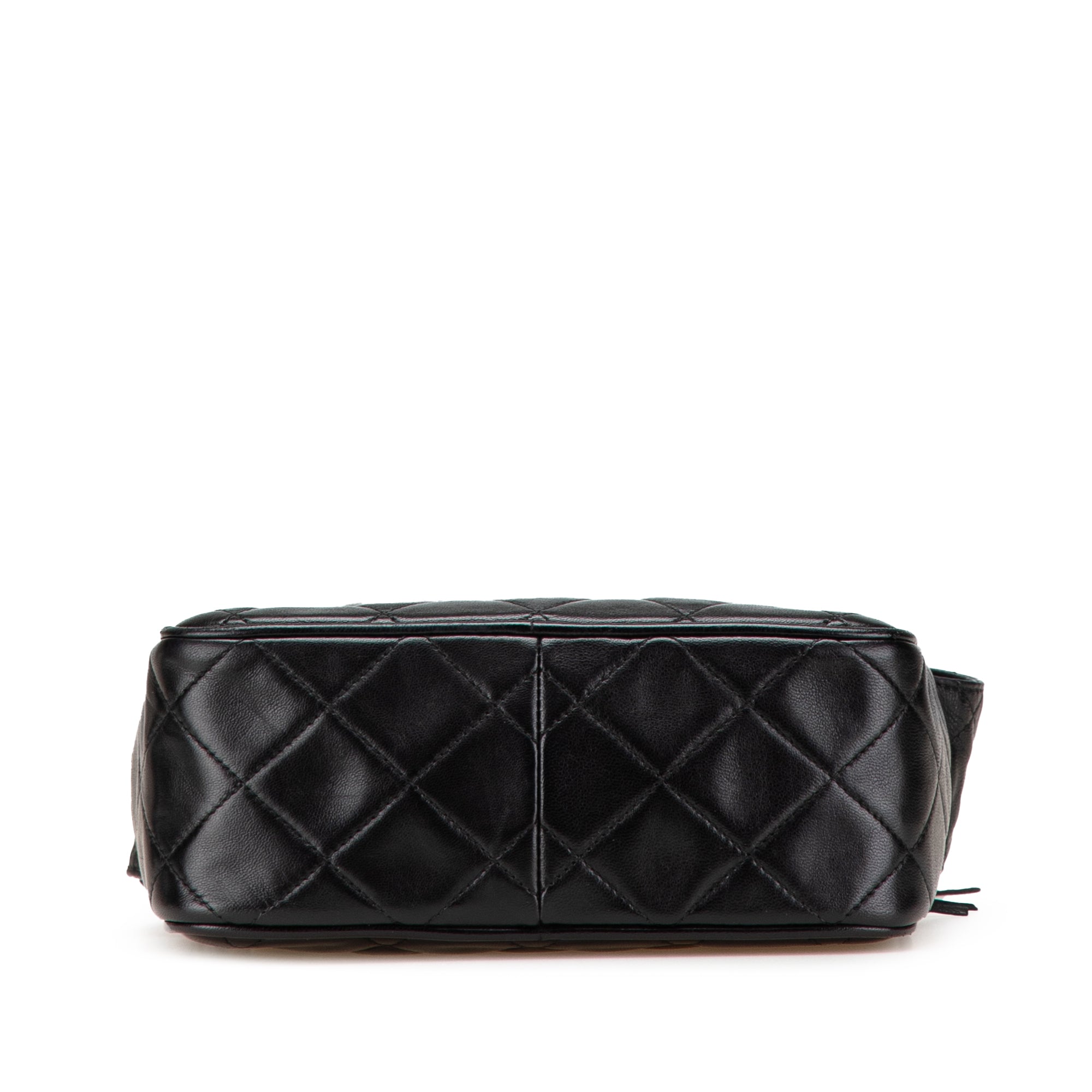 Chanel Mini CC Diamond Quilted Lambskin Tassel Camera Bag - image 3