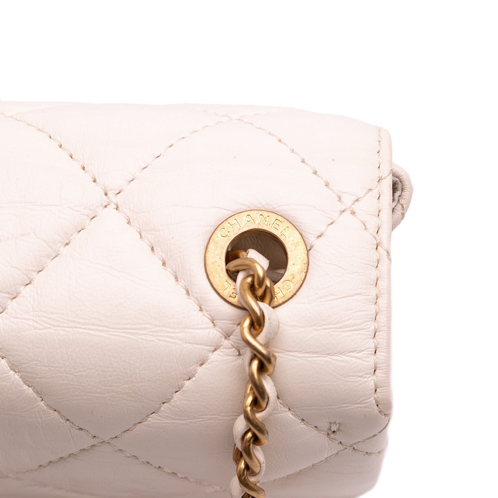 Chanel CC Quilted Aged Calfskin Accordion Flap - image 10