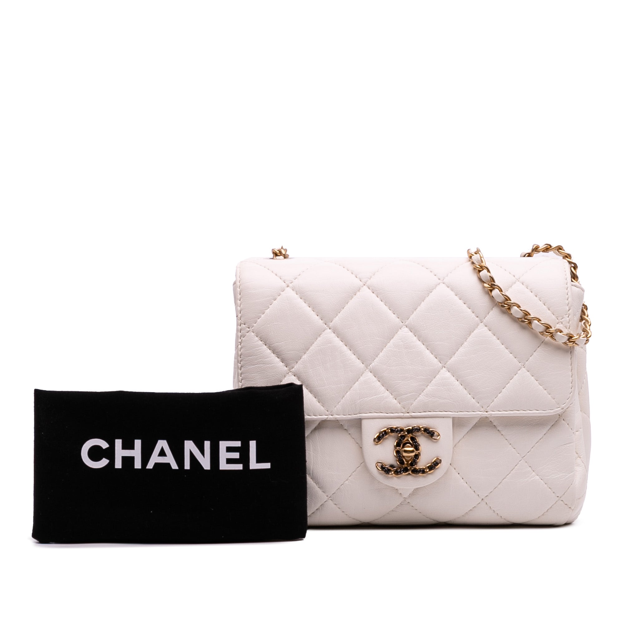 Chanel CC Quilted Aged Calfskin Accordion Flap - image 12