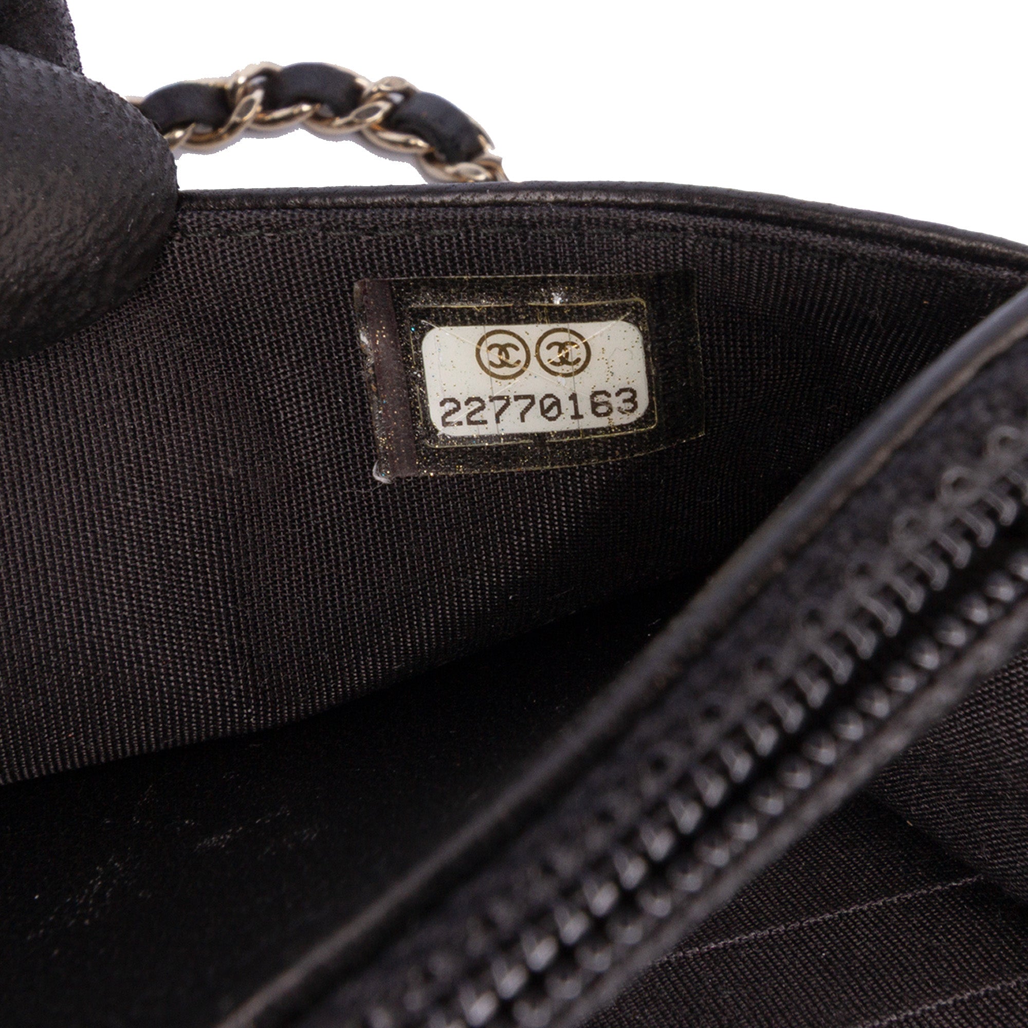 Chanel CC Studded Lambskin Wallet on Chain - image 5