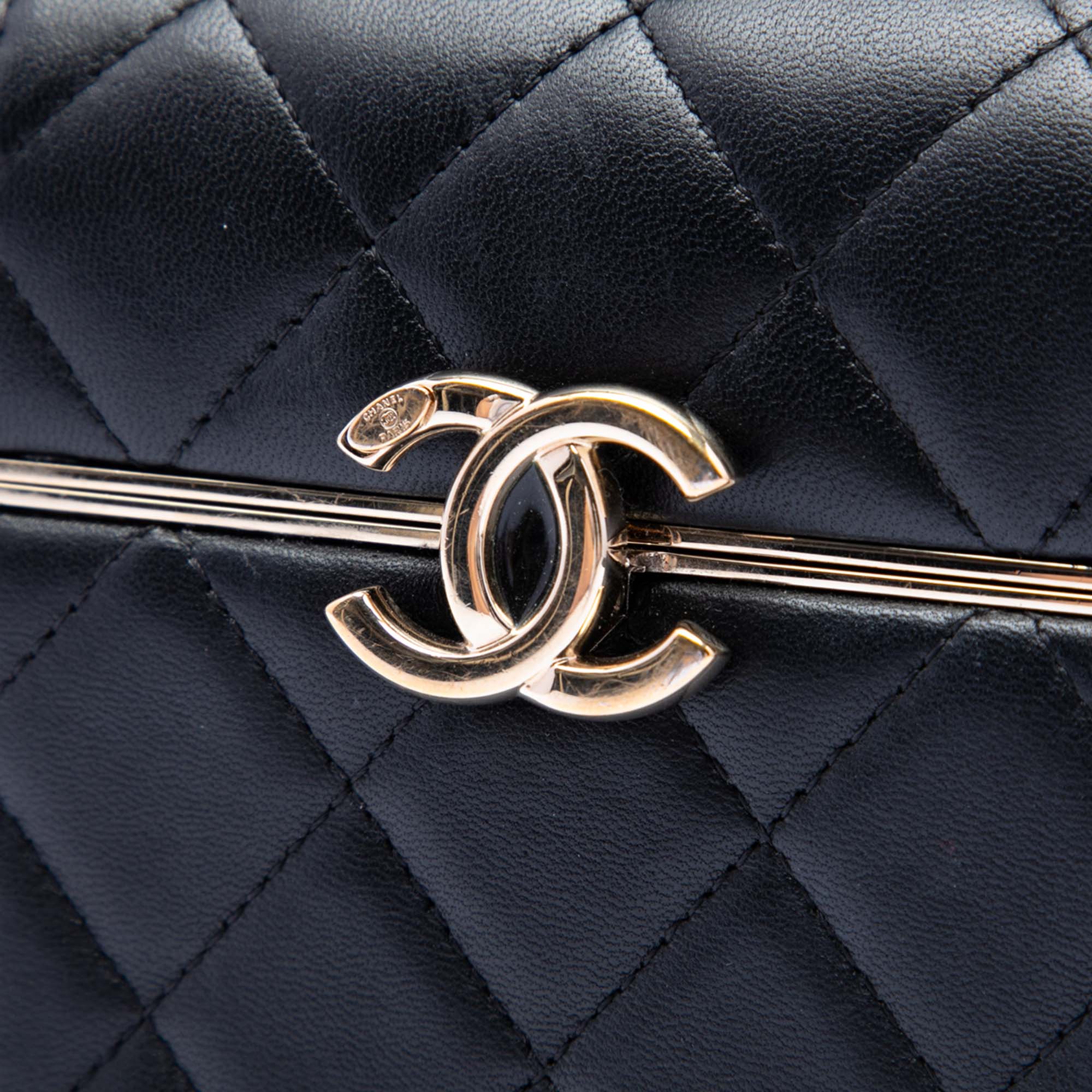Chanel Small Quilted Lambskin Box With Chain - image 5