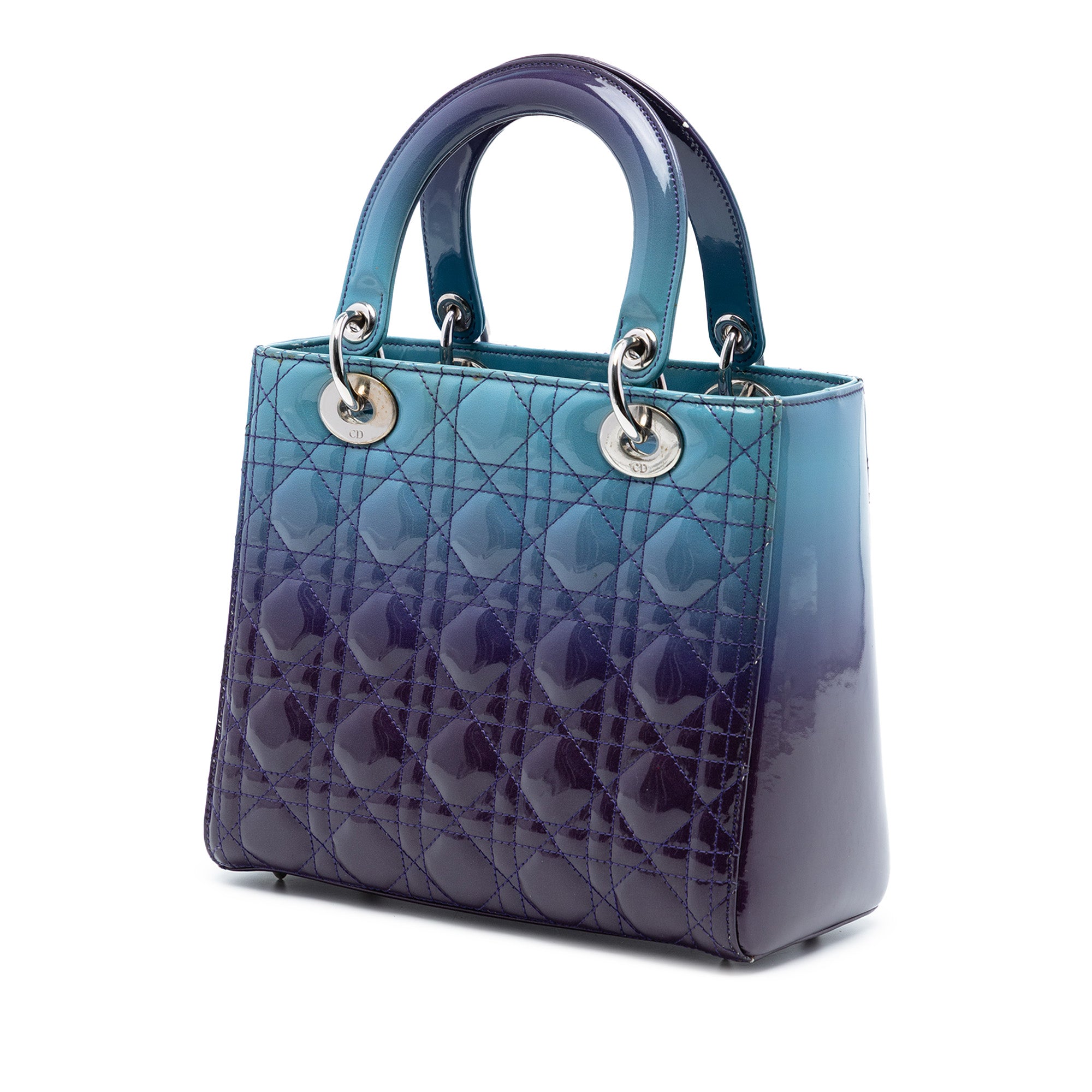 Dior Medium Ombre Patent Cannage Lady Dior - image 2