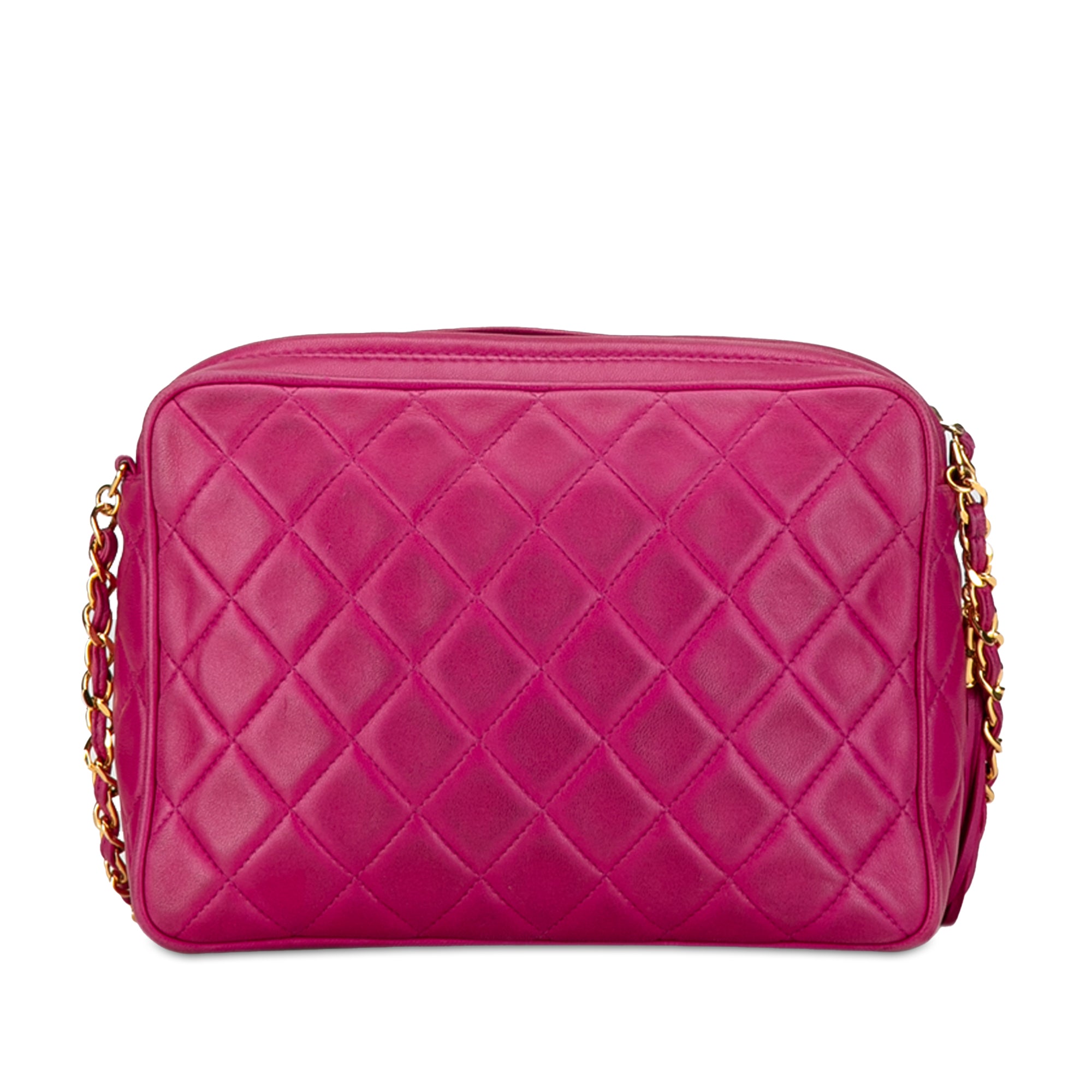 Chanel CC Quilted Lambskin Tassel Crossbody - image 3